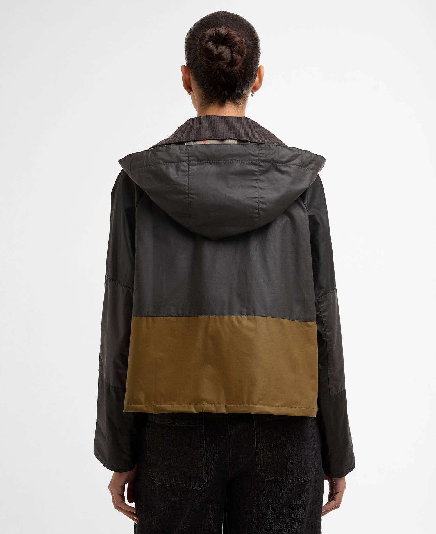 Liza Waxed Jacket - Black/Grey/Sand/Dress