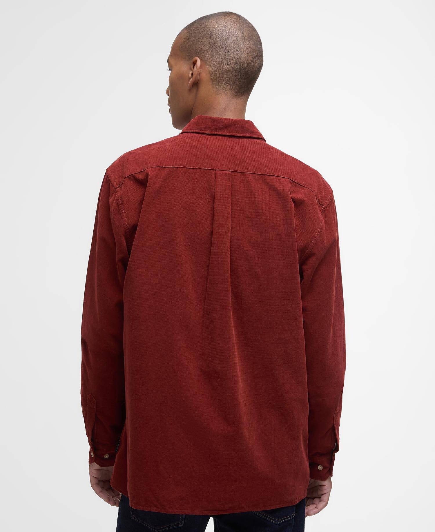 Haltcliff Cord Relaxed Shirt - Fired Brick