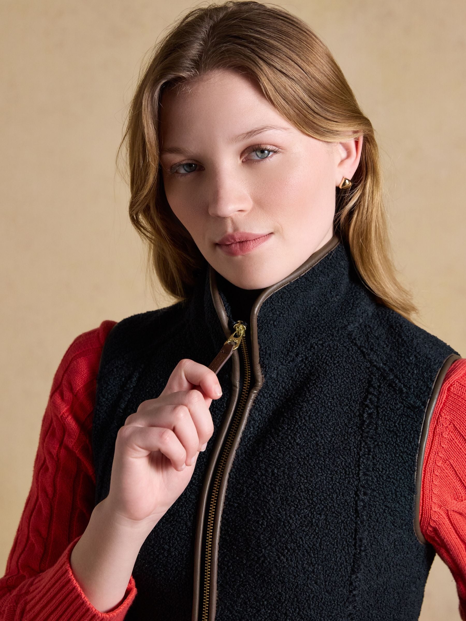 Borg Heritage Navy Fleece Gilet