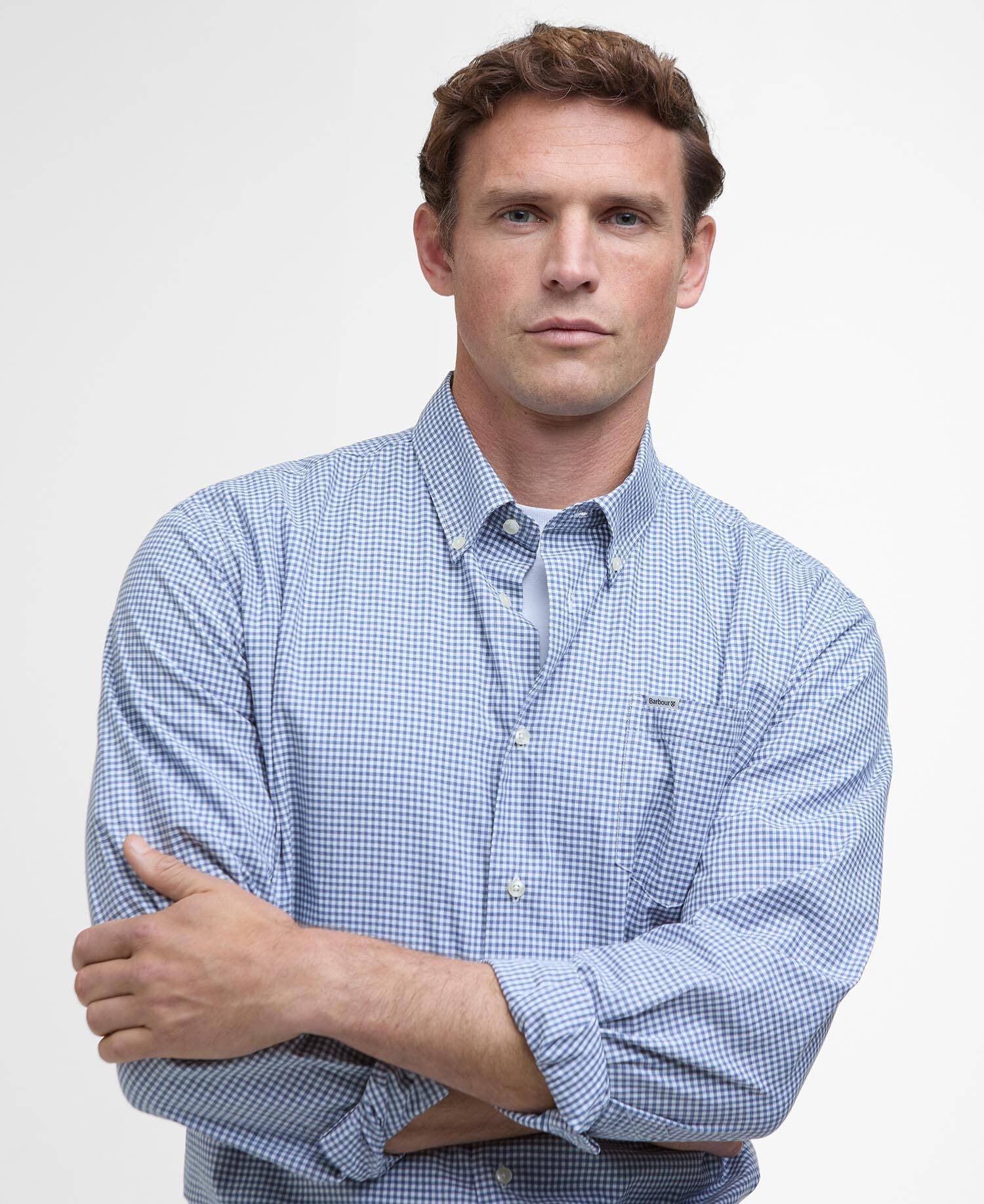 Finwell Regular Long-Sleeved Shirt - Sky