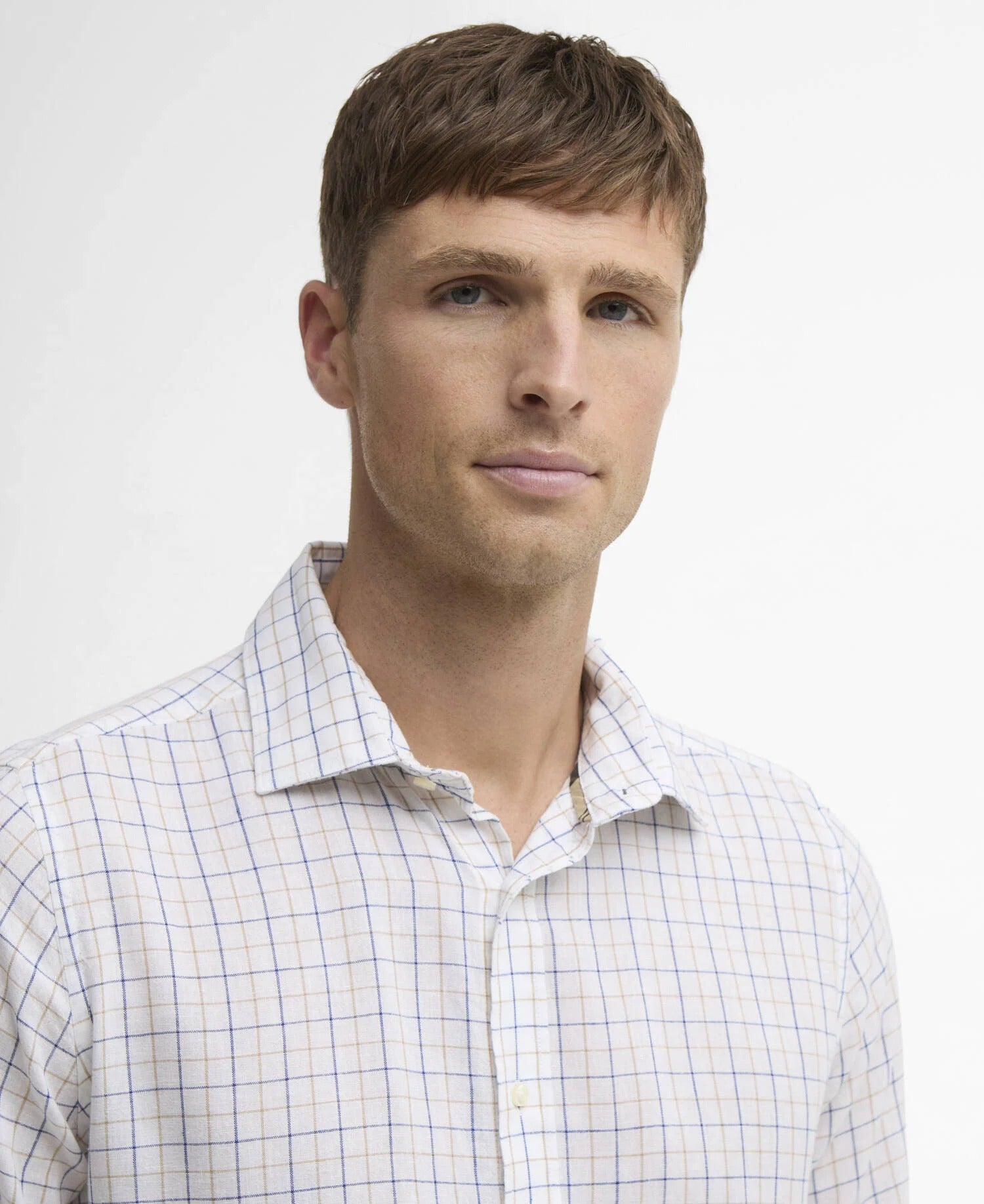 Belleview Tattersall Tailored Shirt - White