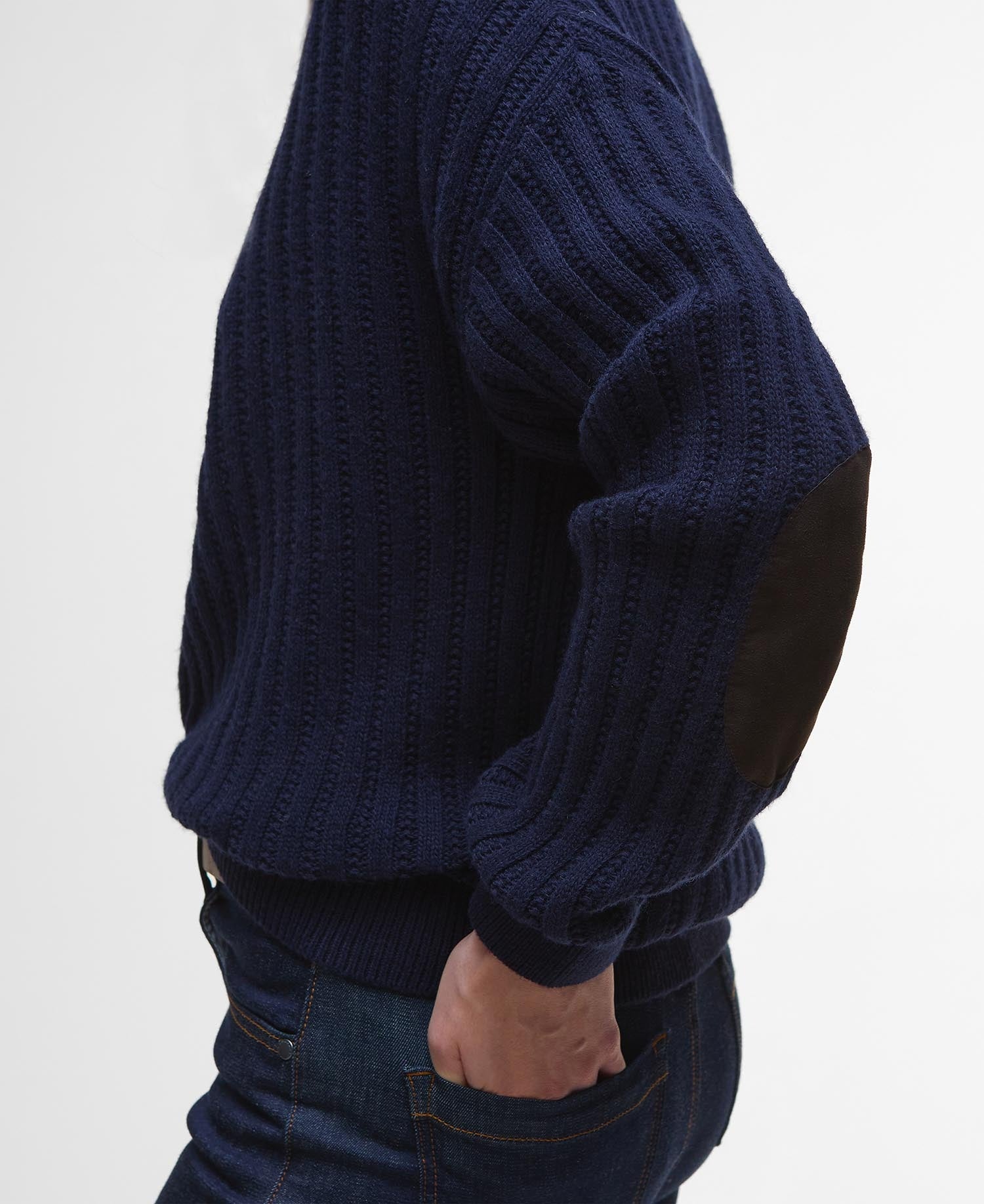 Norham Collared Jumper - Navy