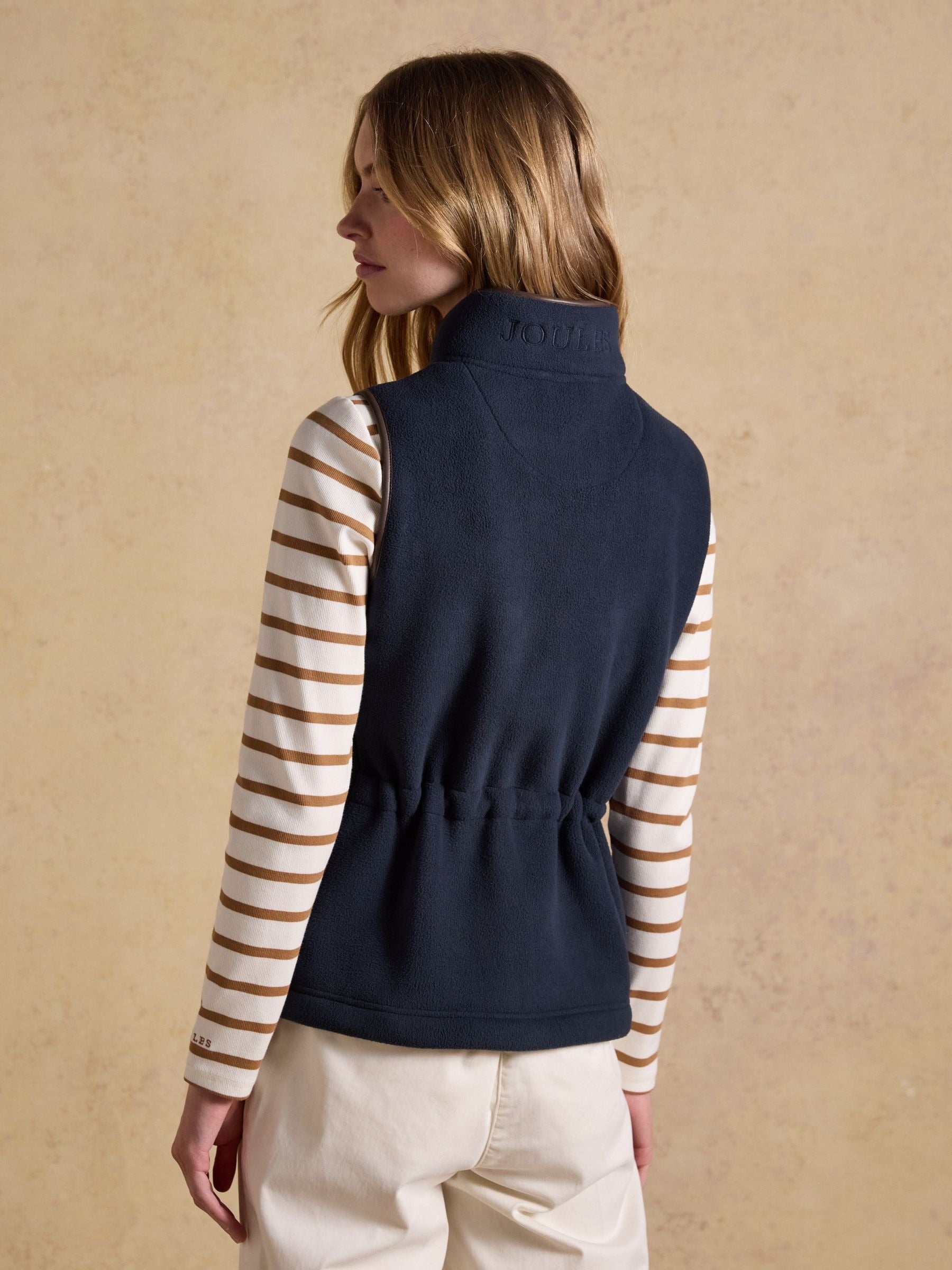 Heritage Navy Blue Regular Fleece Gilet