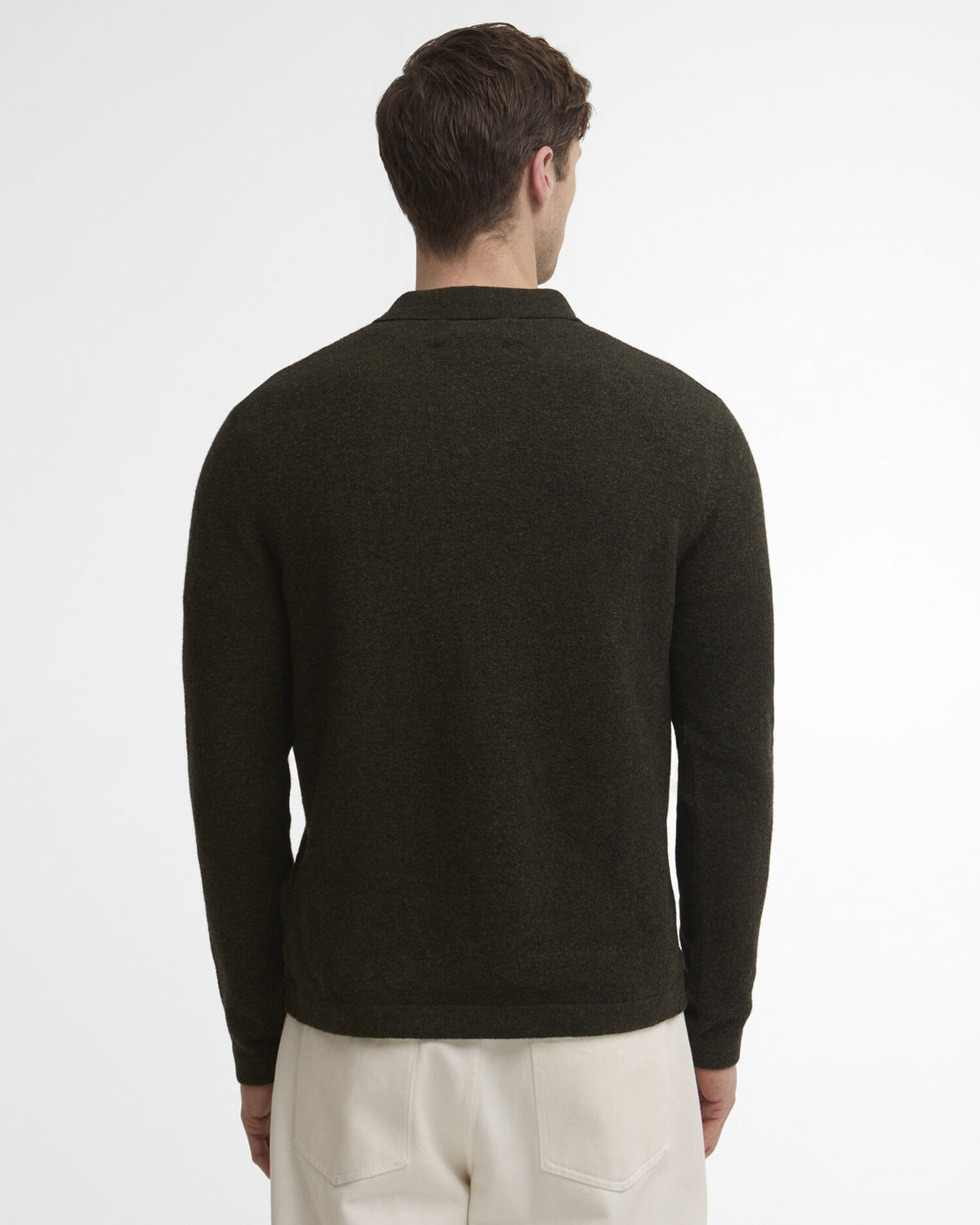 Bearsted Knitted Polo Shirt - Sage