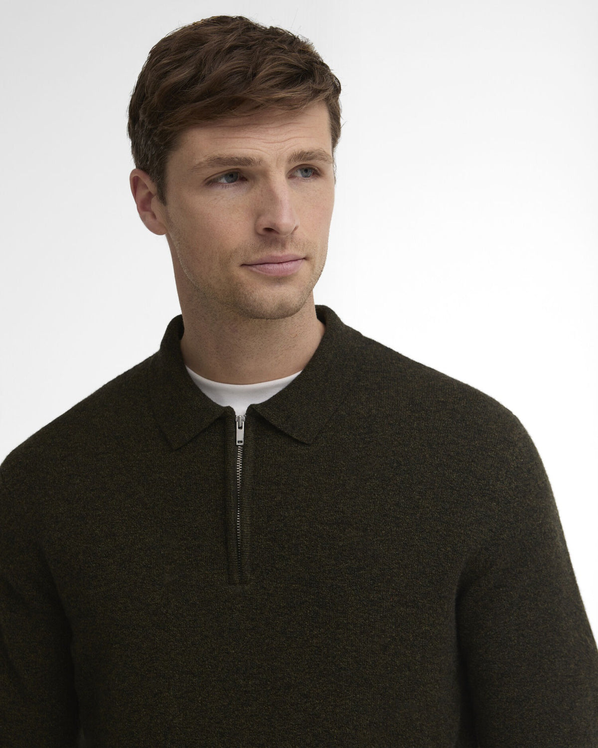 Bearsted Knitted Polo Shirt - Sage