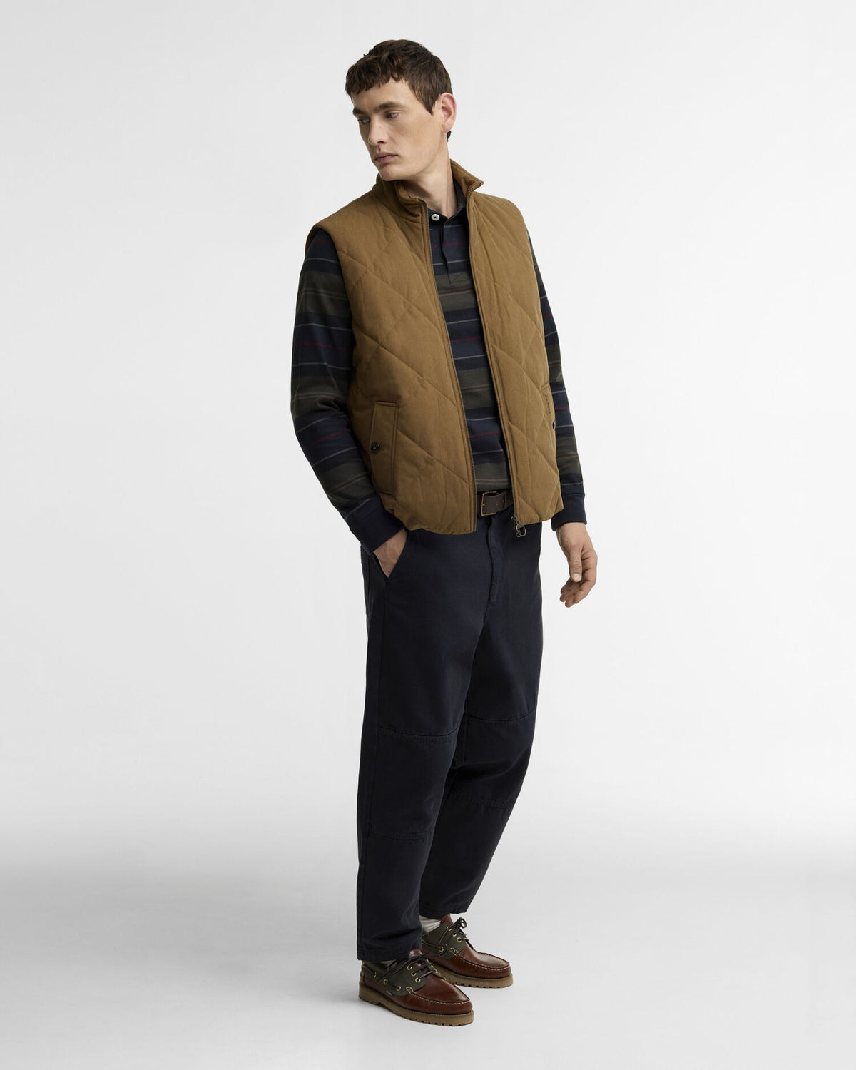 Corden Gilet - Dark Sandstone
