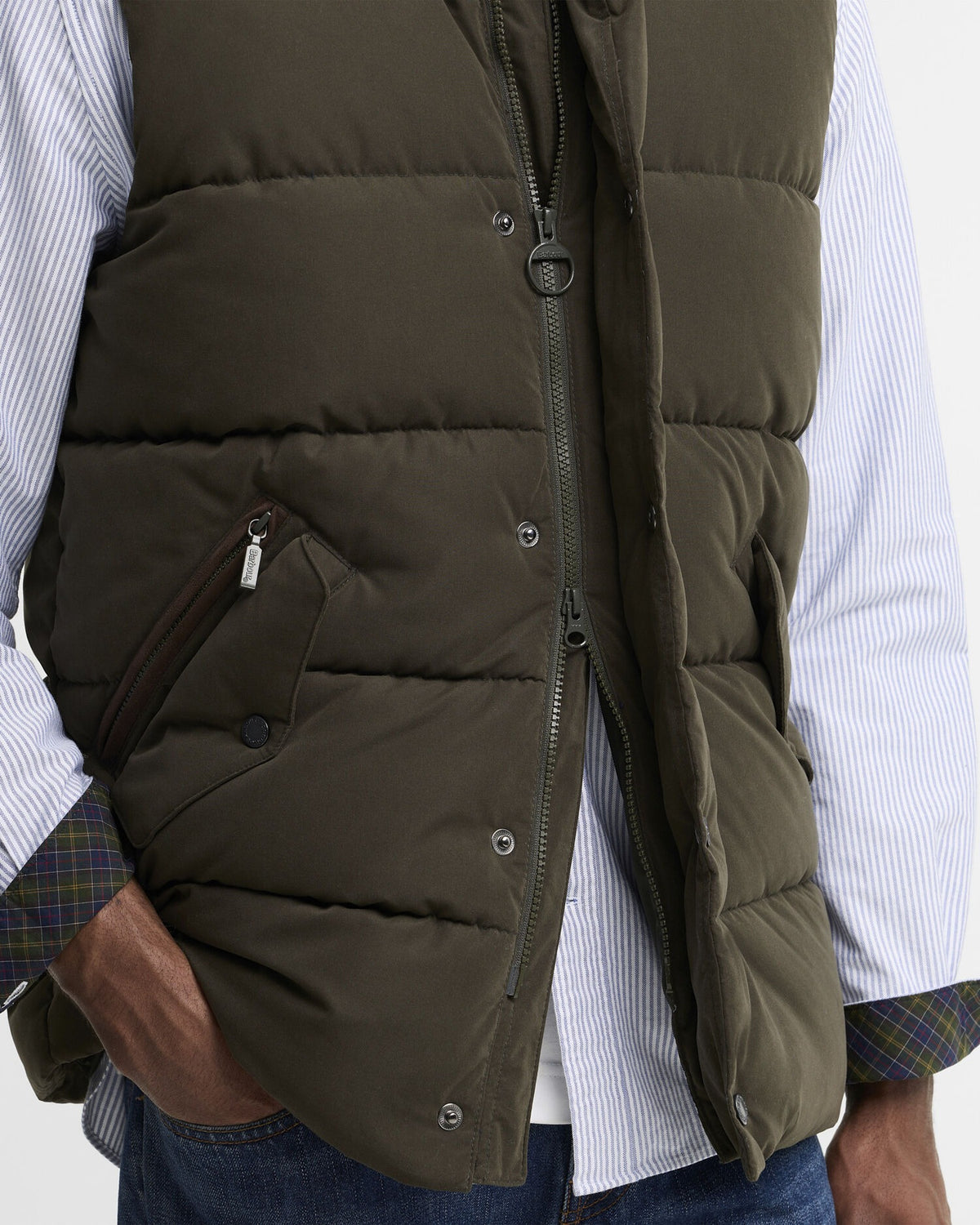 Powell Puffer Gilet - Dark Sage