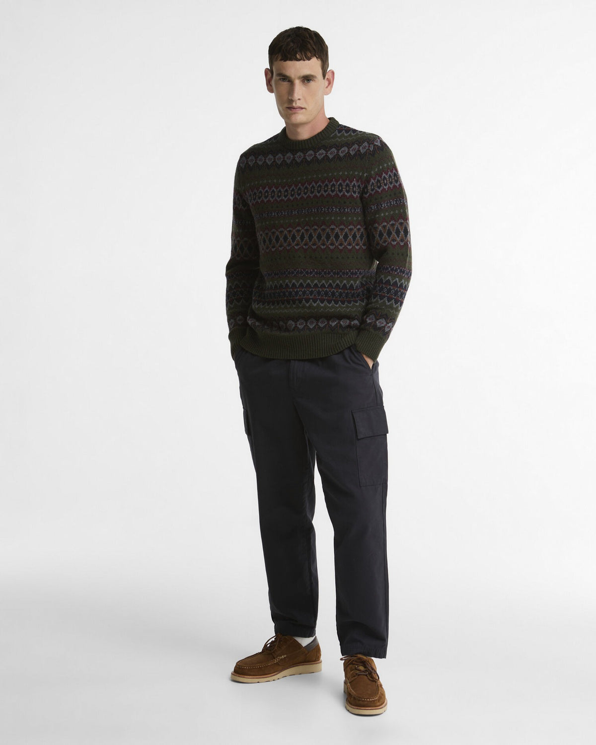 Case Fair Isle Jumper - Shadow