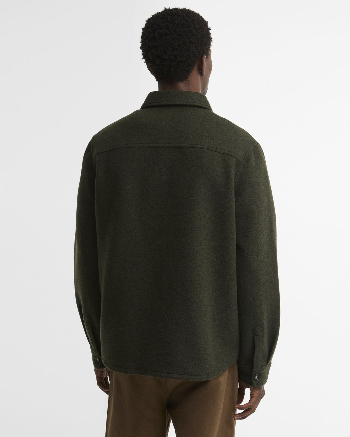 Marltown Tailored Wool-Blend Overshirt - Sage