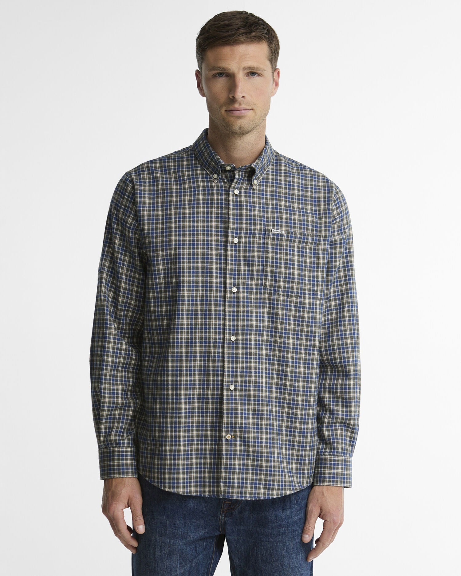 Dishford Thermo-Weave Regular Fit Long-Sleeved Shirt - Olive