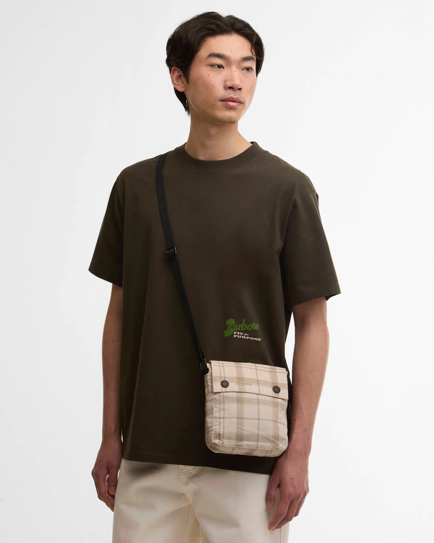 Transport Crossbody Bag - Mist Tartan