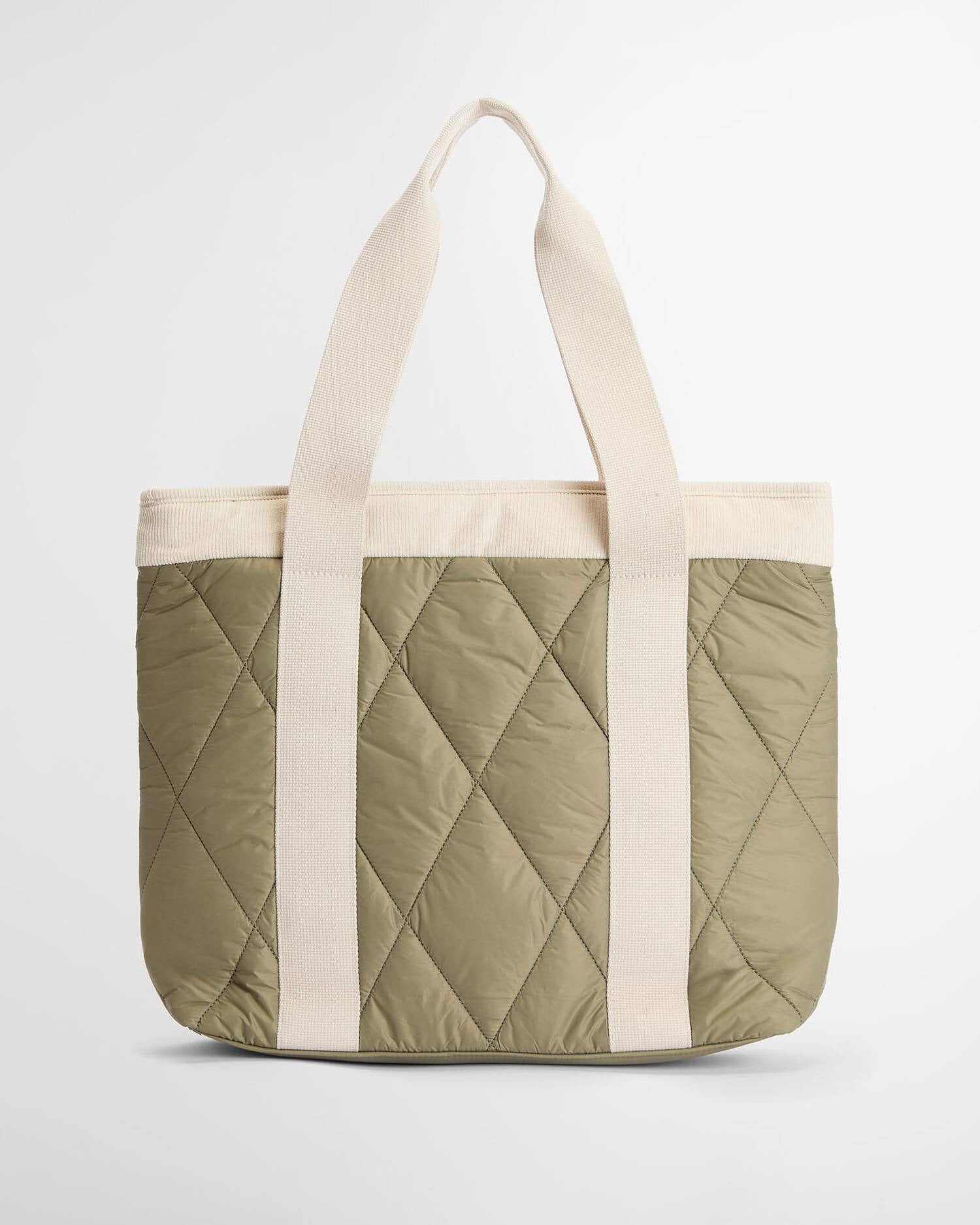 Healy Quilted Tote Bag - Bleached Olive