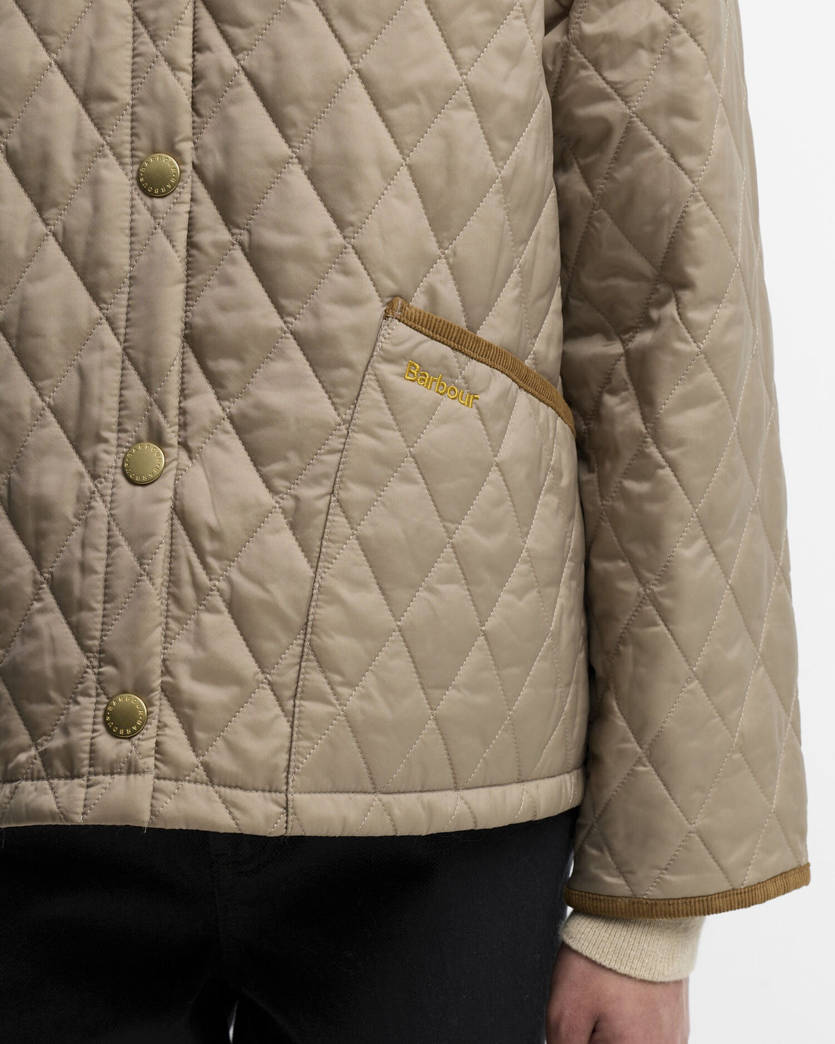 Icons Cropped Liddesdale Quilted Jacket - Light Trench/ Birchwood