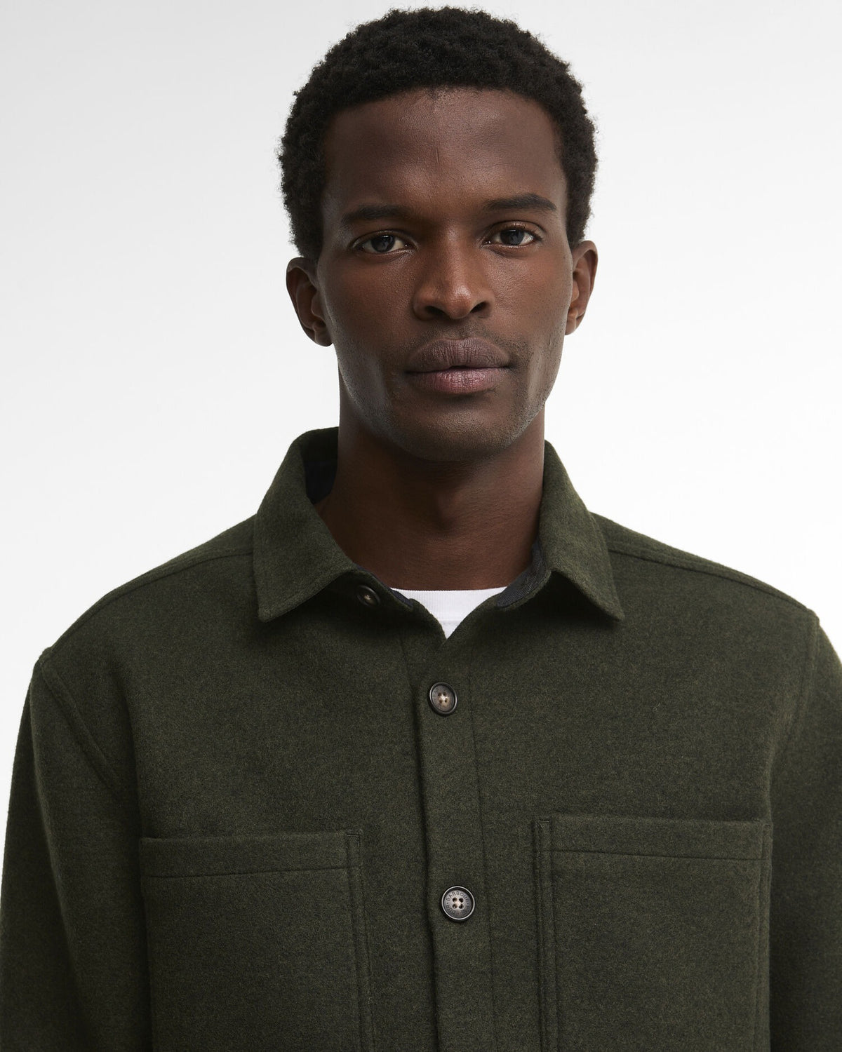 Marltown Tailored Wool-Blend Overshirt - Sage