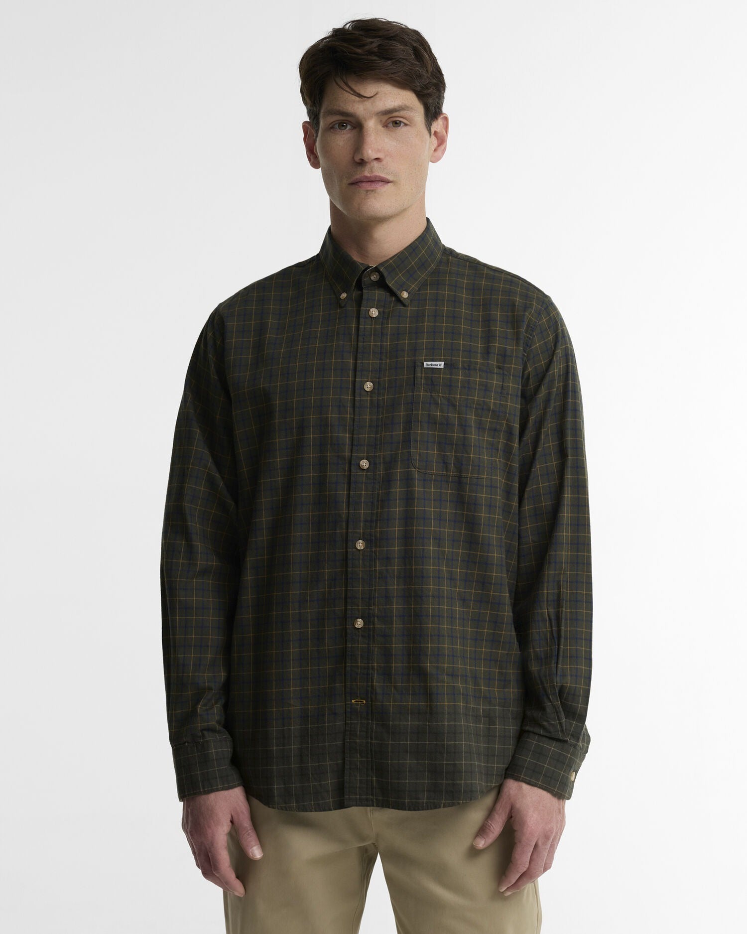 Bank Regular Long-Sleeved Shirt - Olive