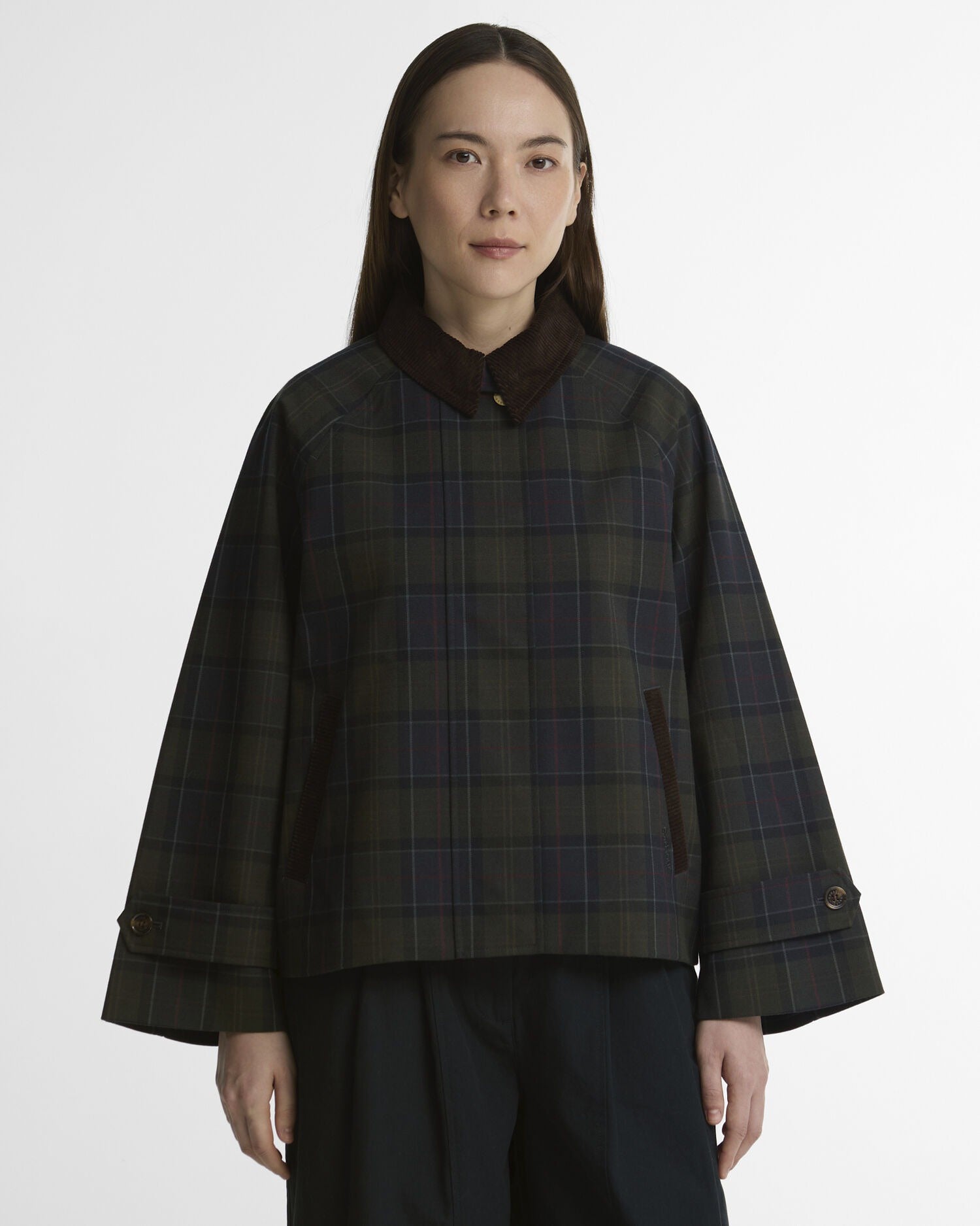 Sandra Tartan Showerproof Jacket - Shadow Classic Tartan