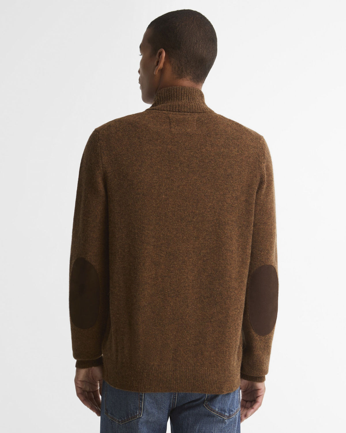 Essential Elbow-Patch Cardigan - Bracken