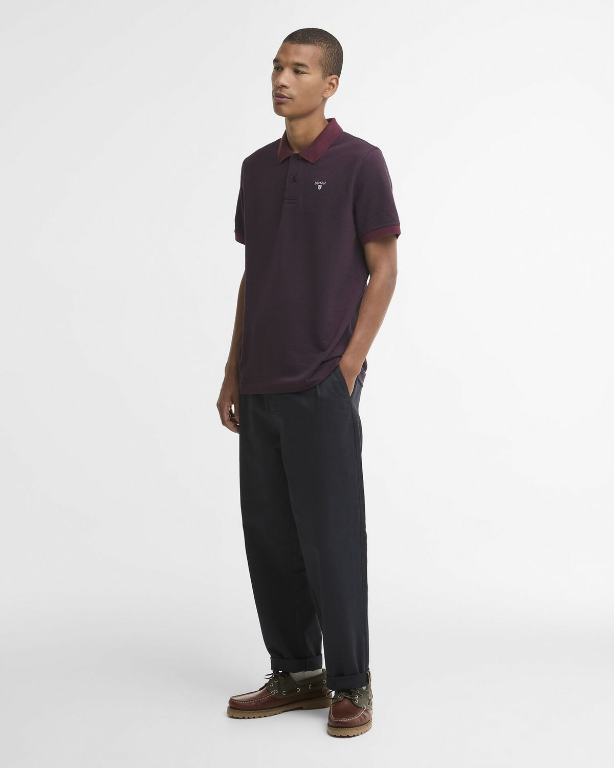 Essential Sports Mix Short-Sleeved Polo Shirt - Bordeaux