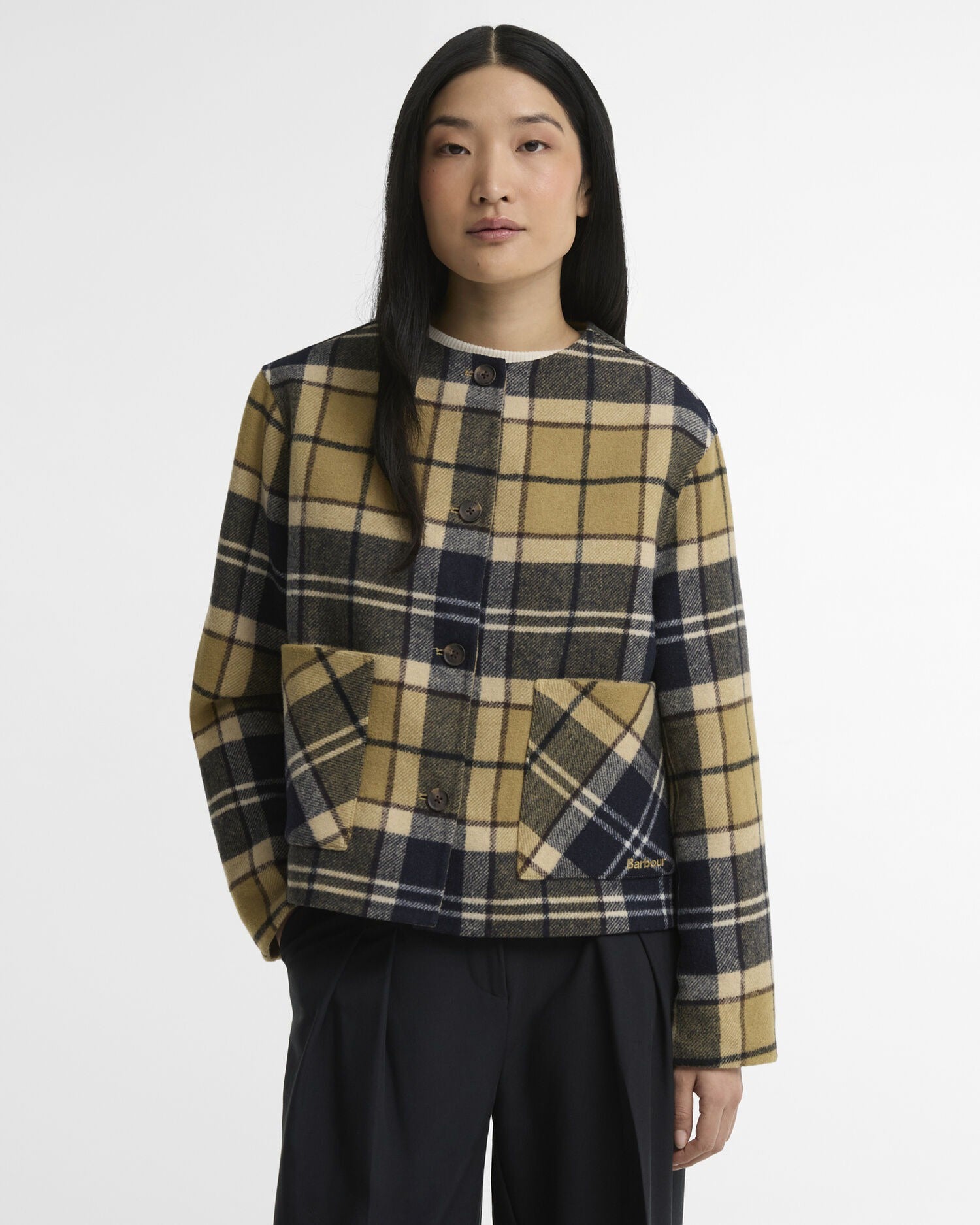 Marlow Tartan Wool Overshirt - Birchwood Tartan