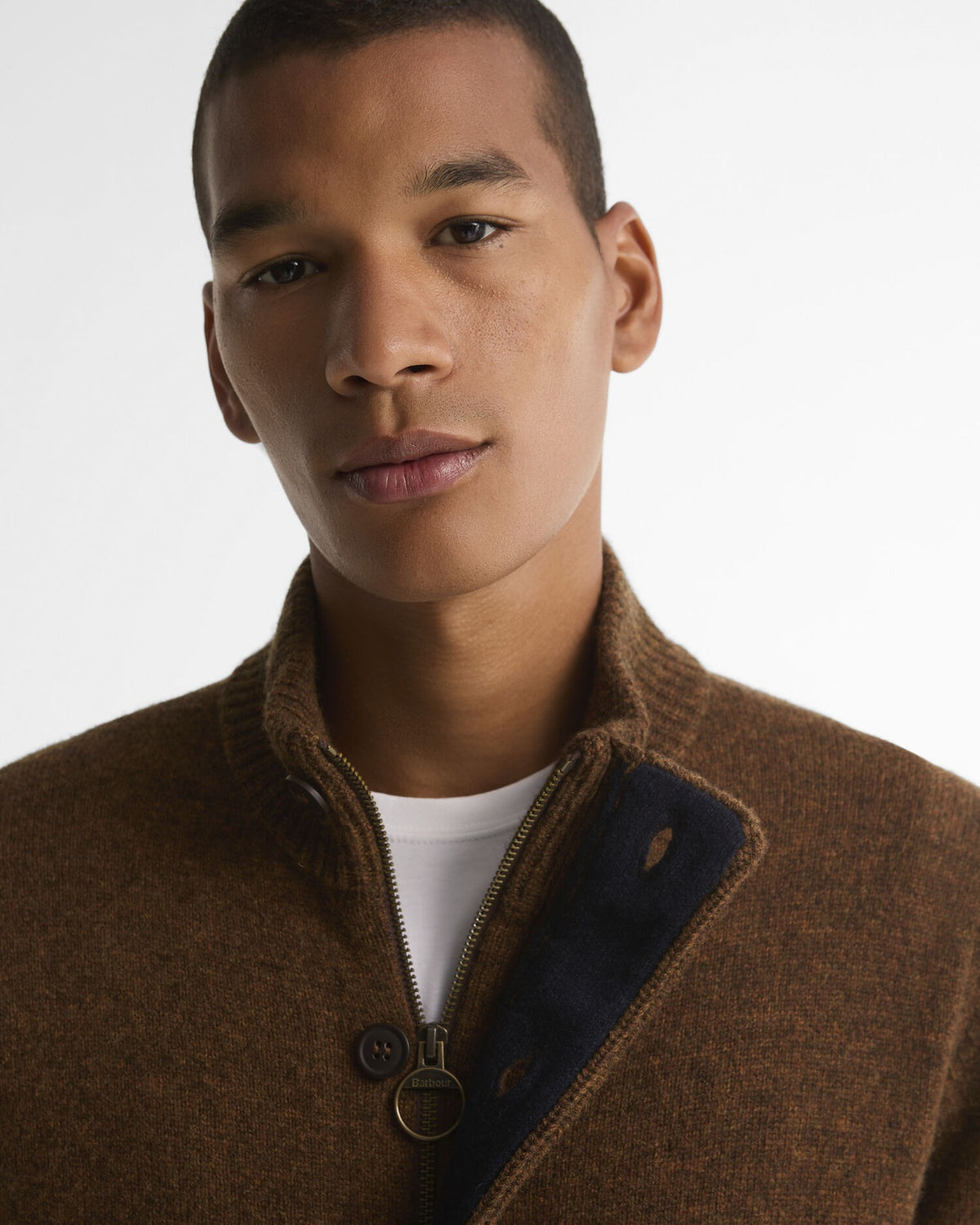 Essential Elbow-Patch Cardigan - Bracken