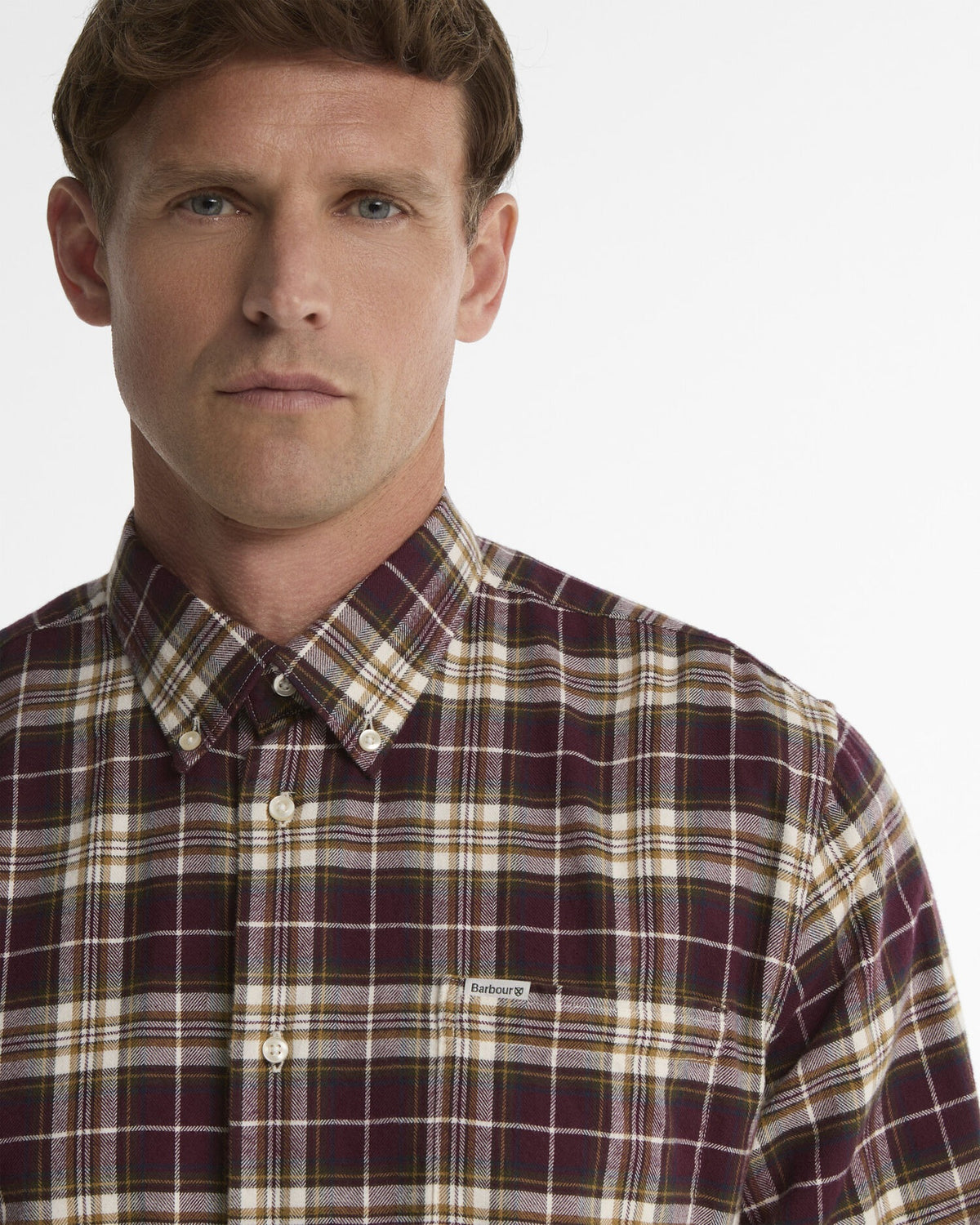 Telfield Regular Long-Sleeved Shirt - Dark Bordeaux