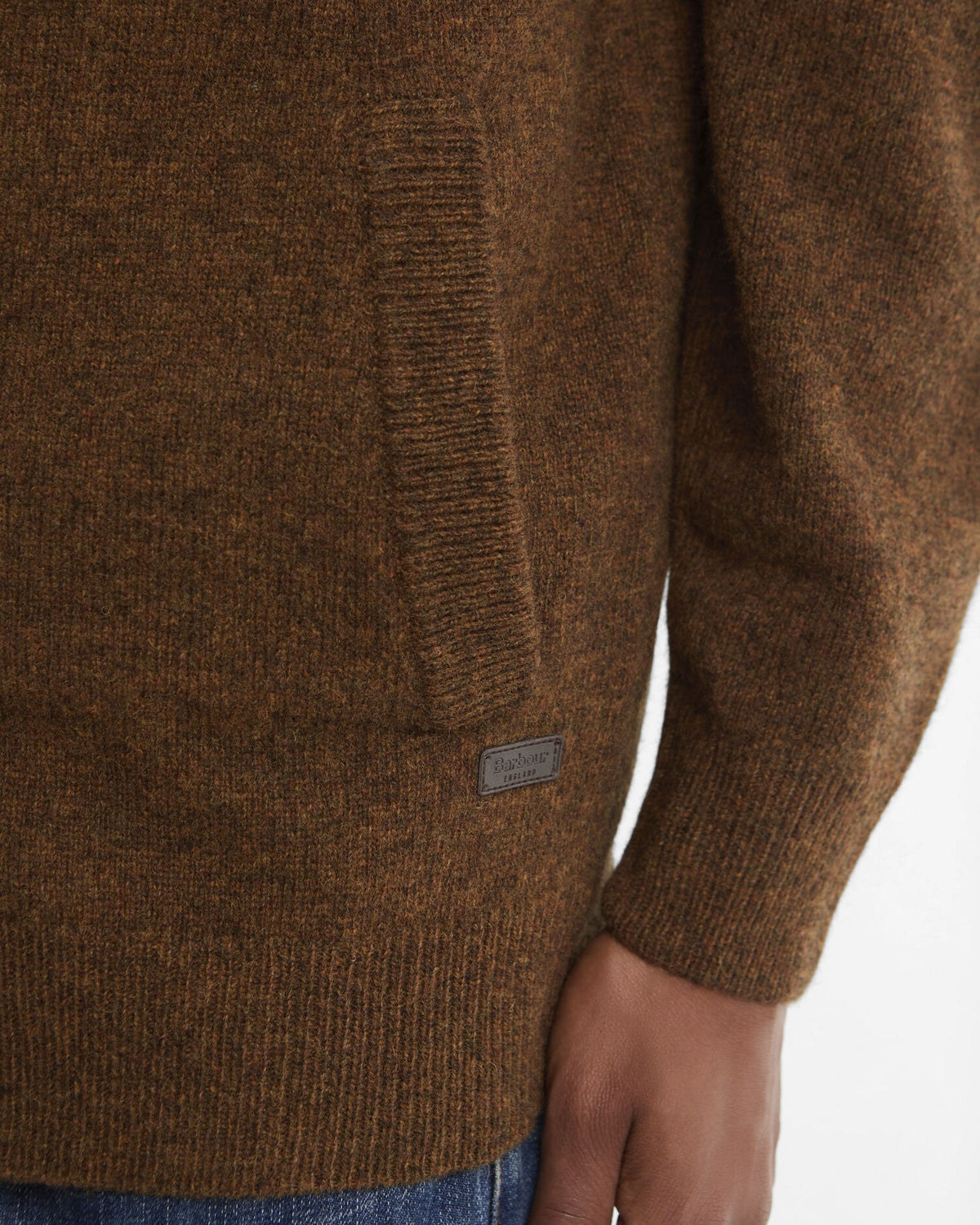 Essential Elbow-Patch Cardigan - Bracken