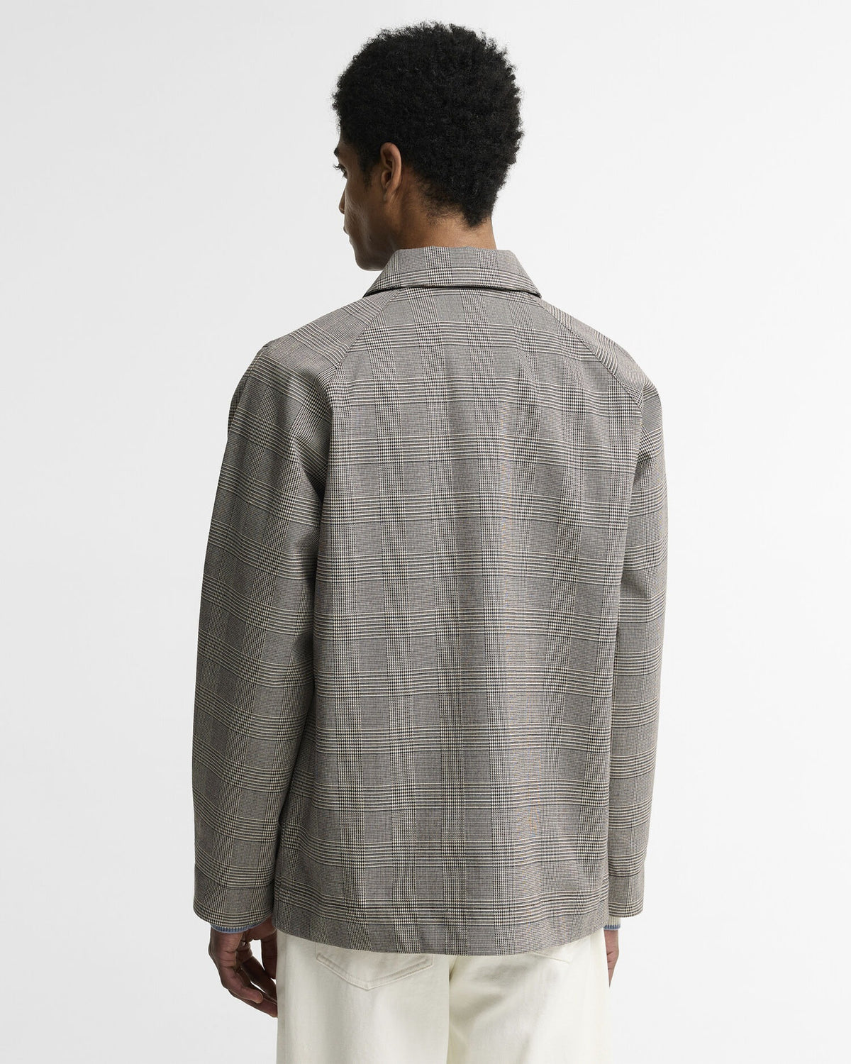 Modern Short Lorden Showerproof Mac - Prince Of Wales Check