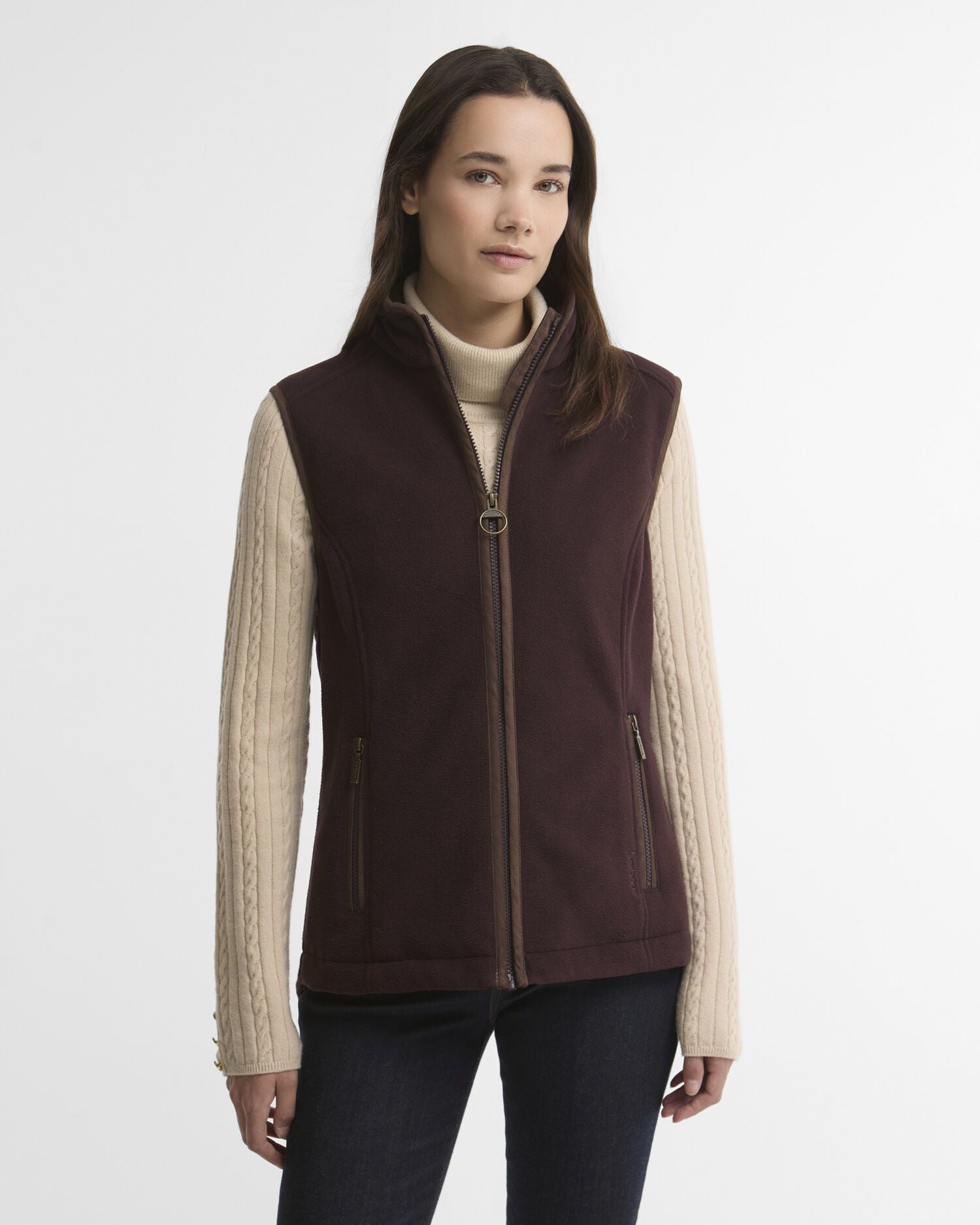 Country Colton Fleece Gilet - Fig