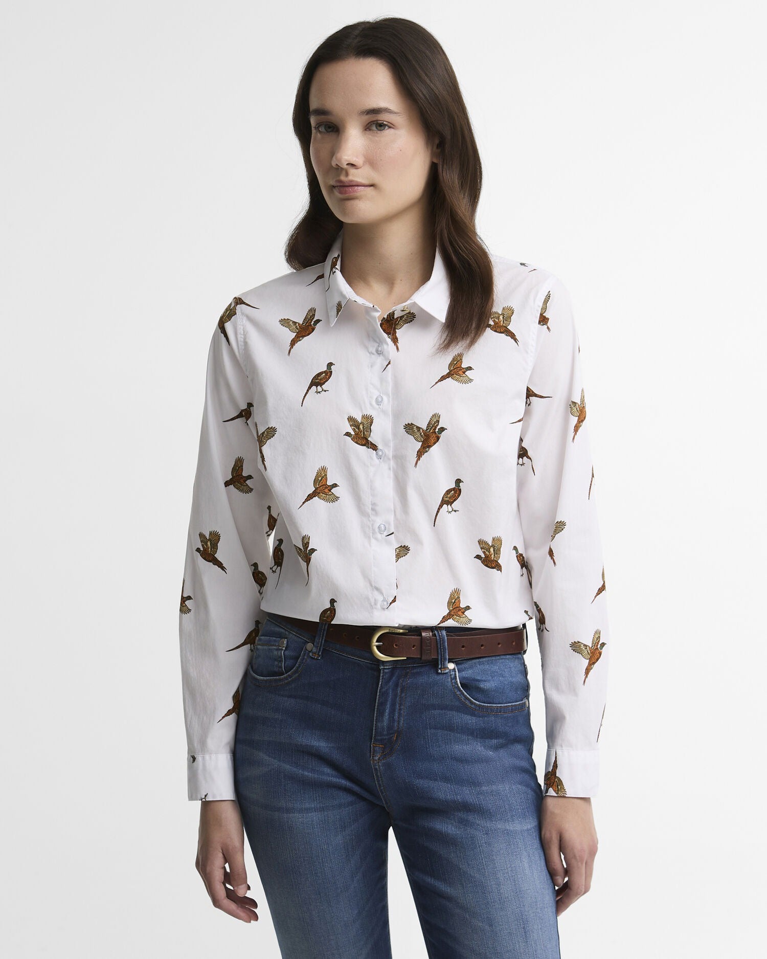 Brambles Tailored Long-Sleeved Shirt - Multi Bird