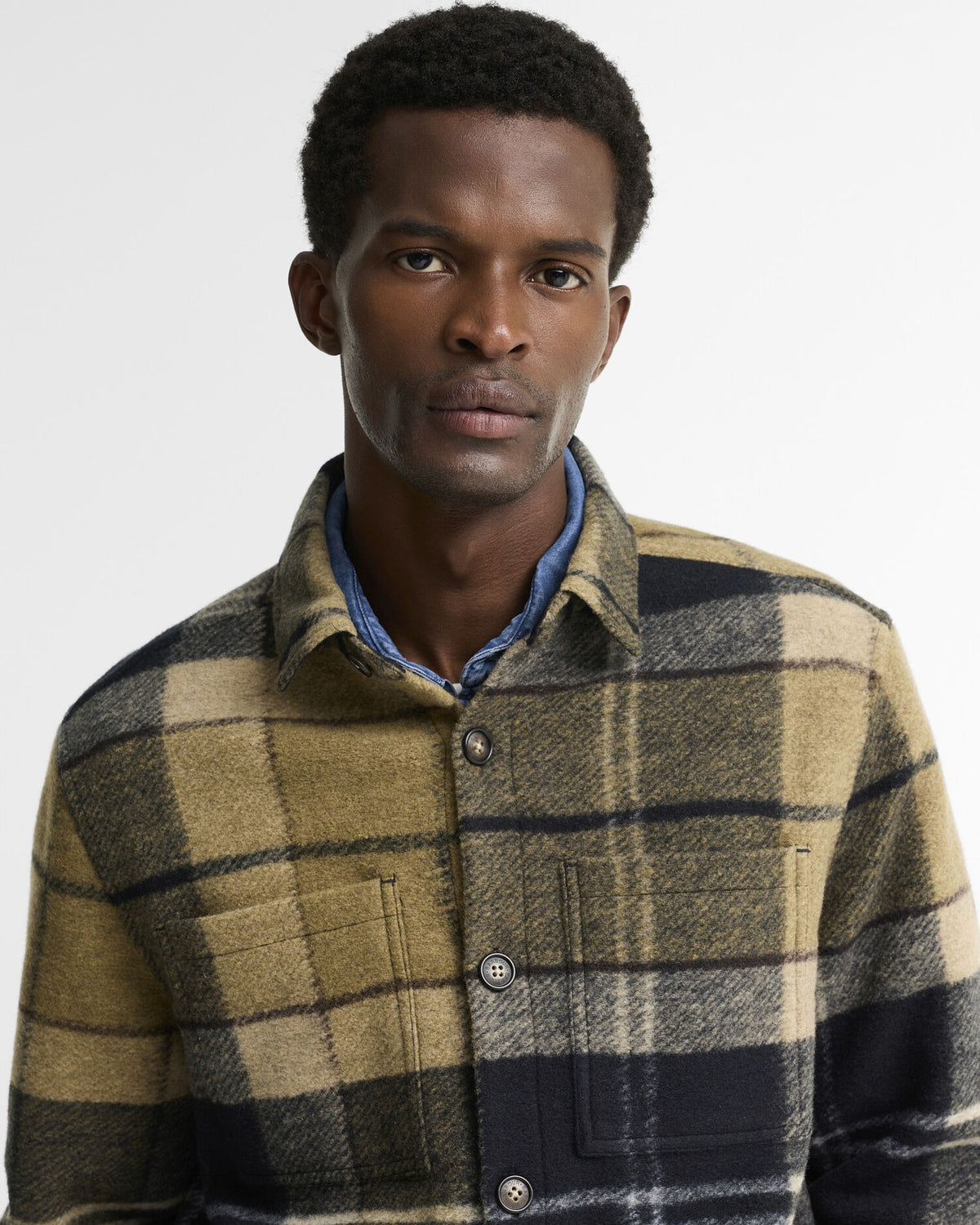 Woodlane Brushed Check Overshirt - Birchwood Dress Tartan