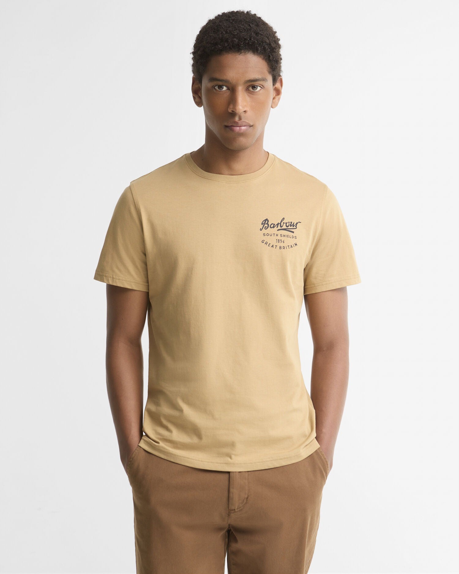 Script Graphic T-Shirt - Stone