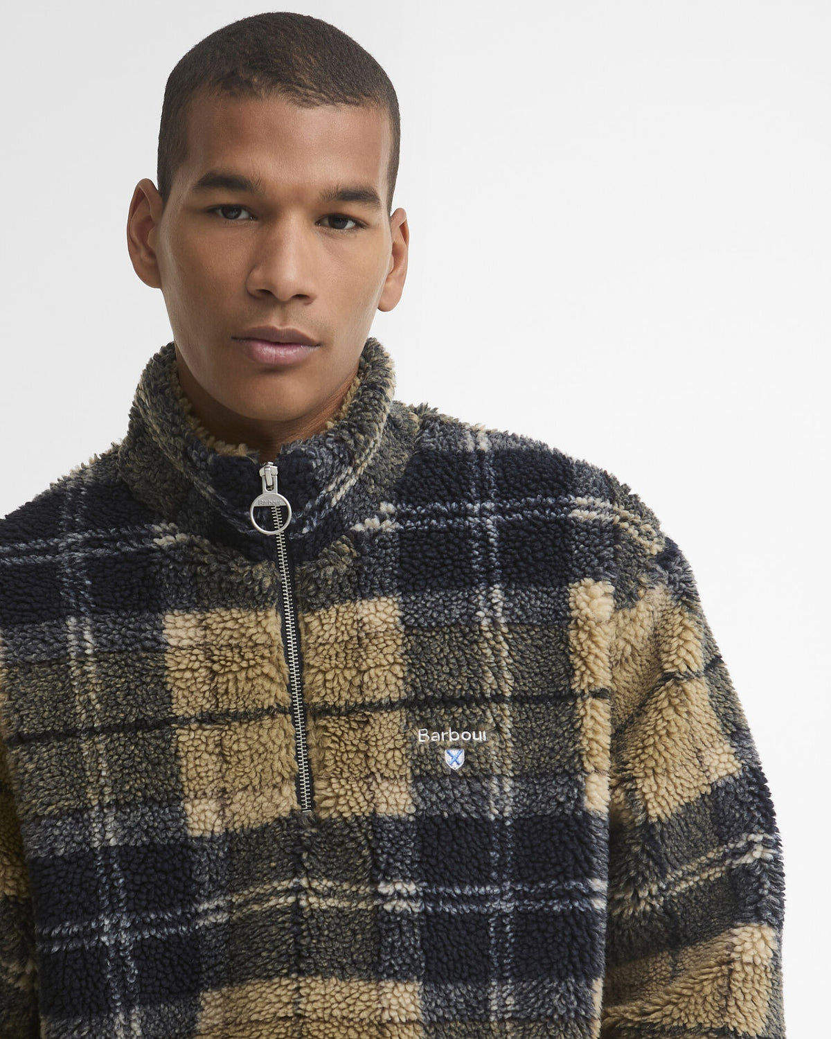 Tartan Half-Zip Fleece - Birchwood Dress Tartan