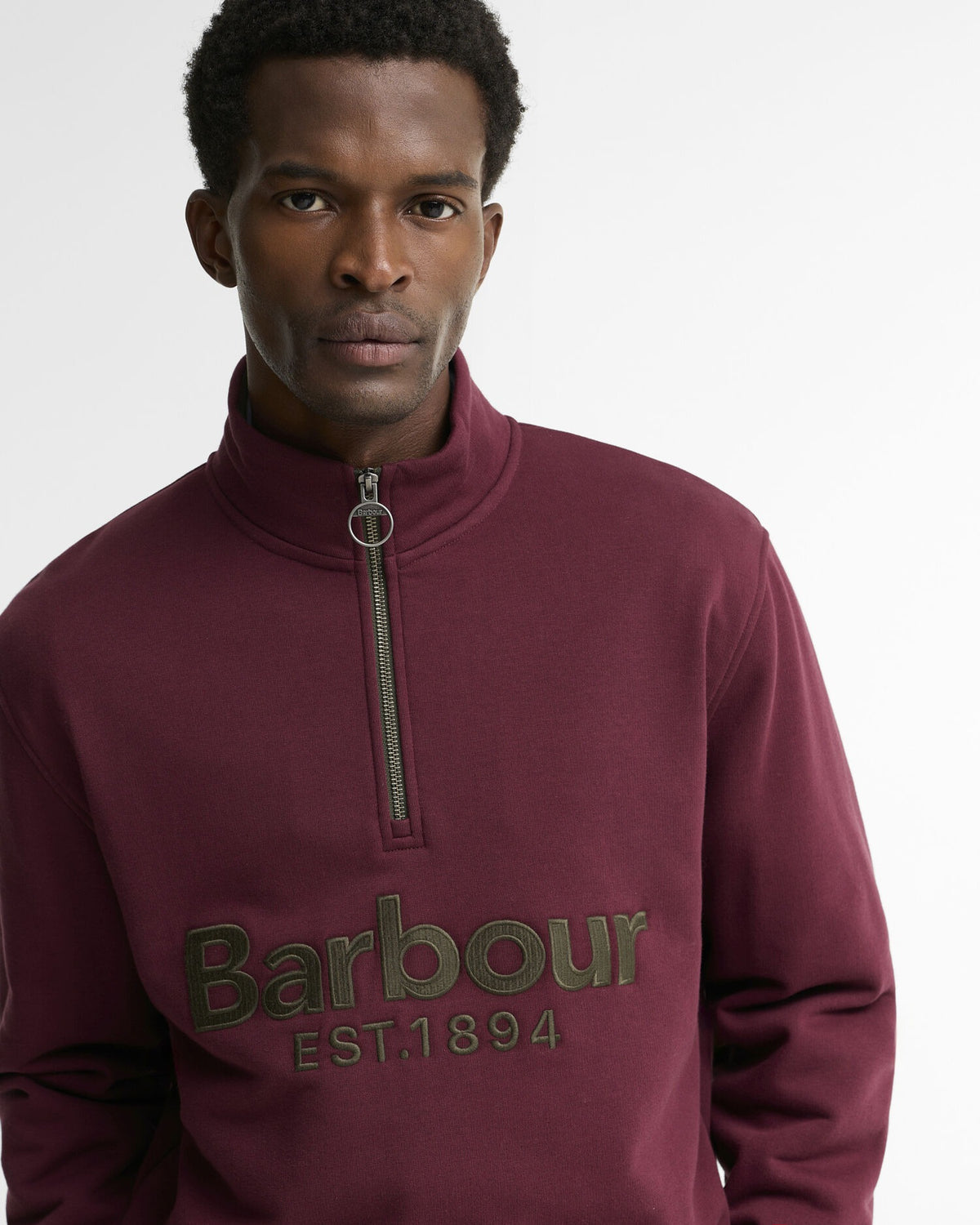 Fosse Half-Zip Sweatshirt - Dark Bordeaux