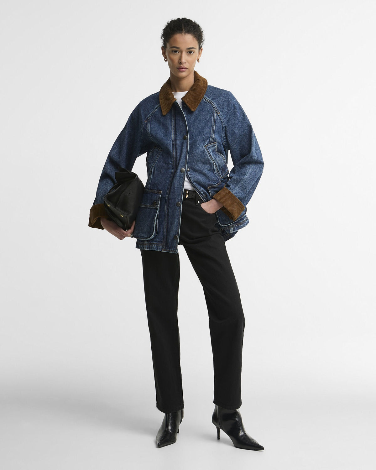 Modern Beadnell Denim Jacket - Mid Blue Denim/Classic