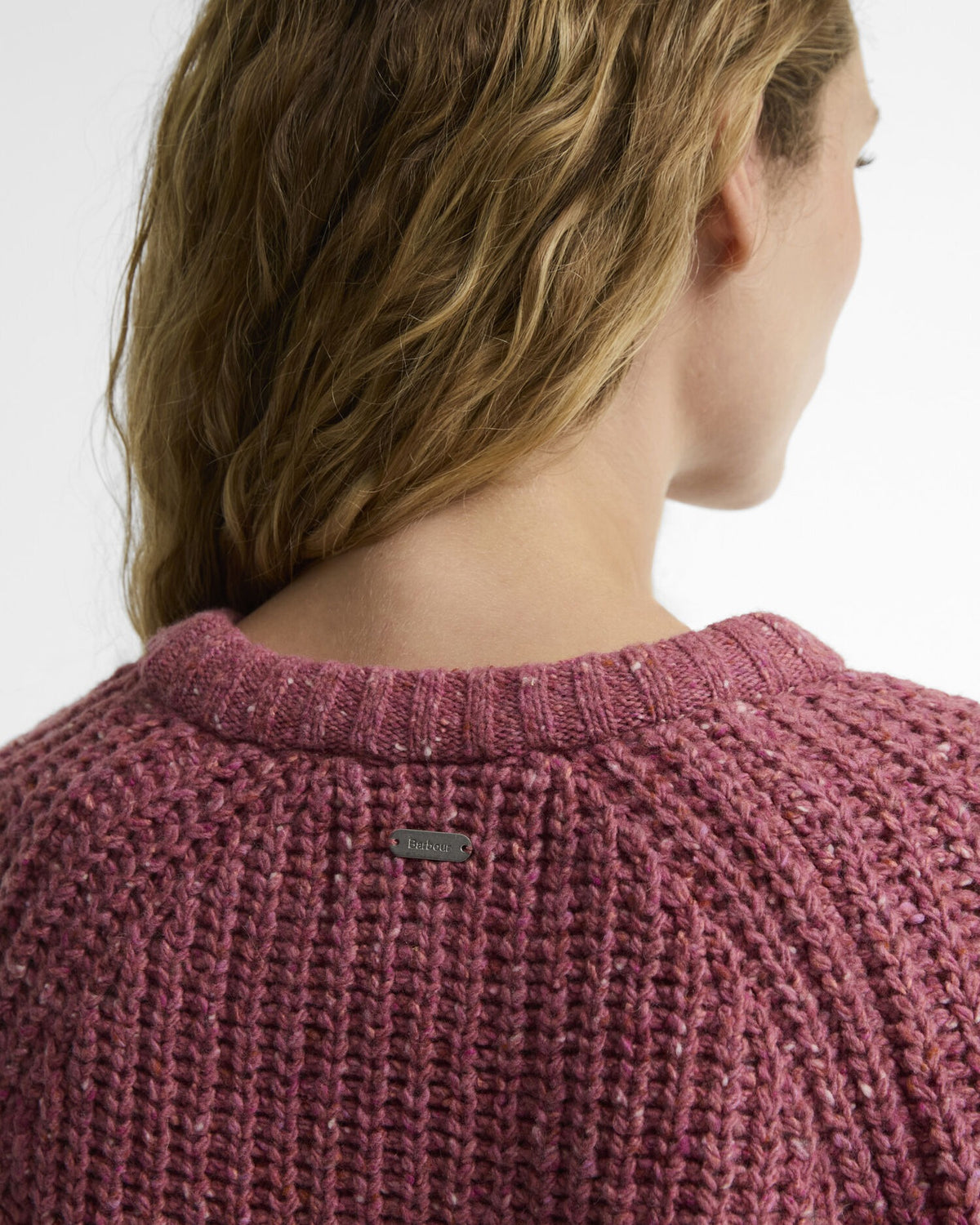 Alderney Wool-Blend Crew Neck Jumper - Tea Rose