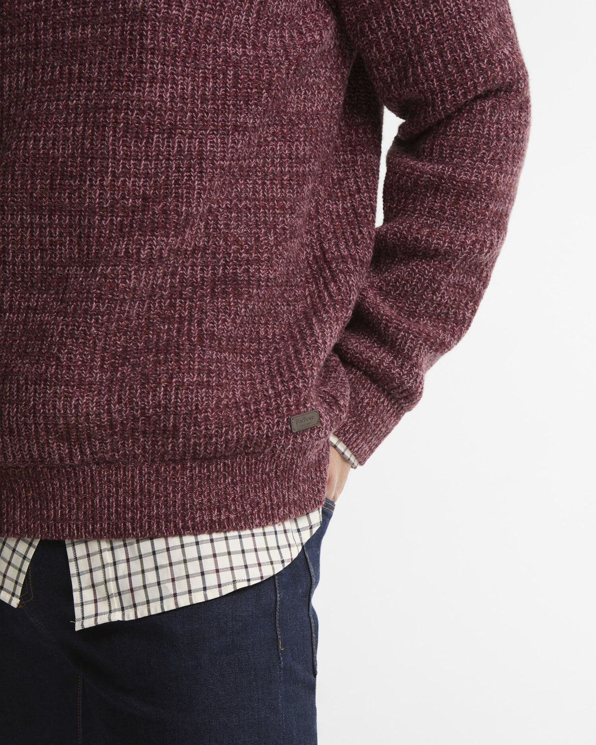 Horseford Crew Neck Jumper - Mauve