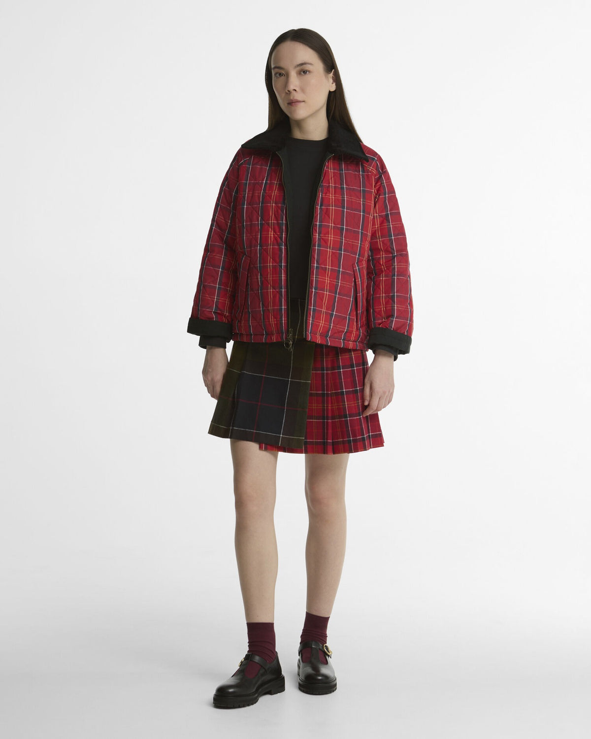 Dawn Reversible Casual Jacket - Black/Cardinal