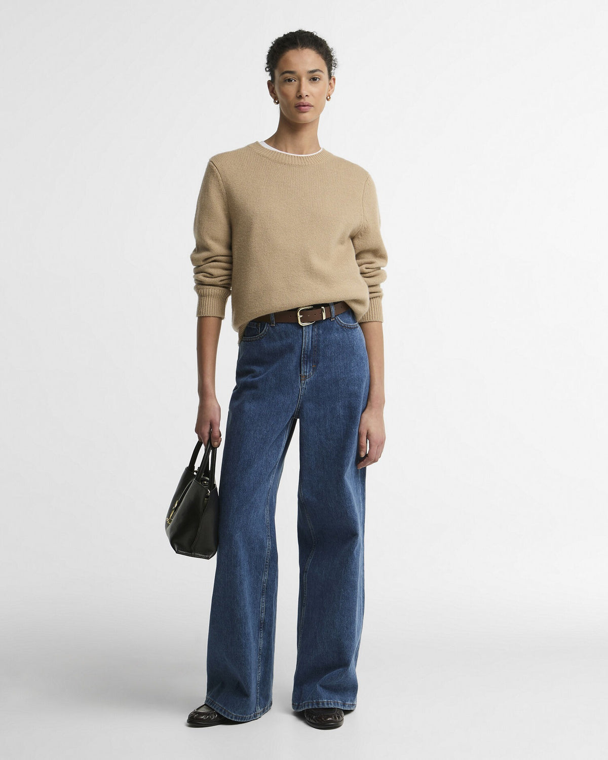Woodhouse Wool-Cashmere Crew Neck Jumper - Warm Trench