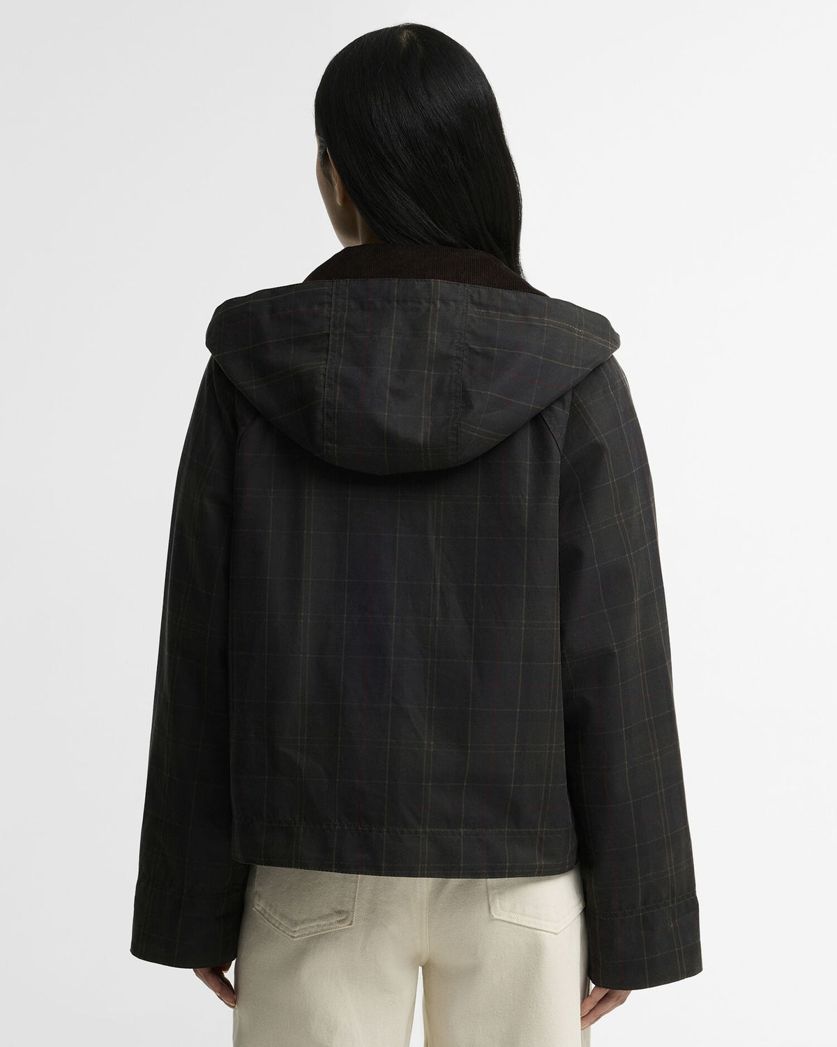 Adina Checked Waxed Jacket - Classic Tartan