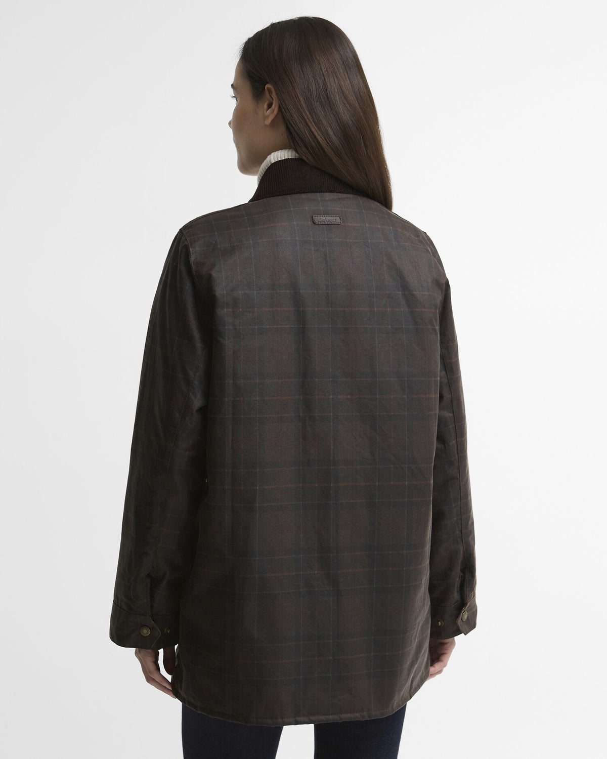 Modern Checked Border Waxed Jacket - Muted Tartan