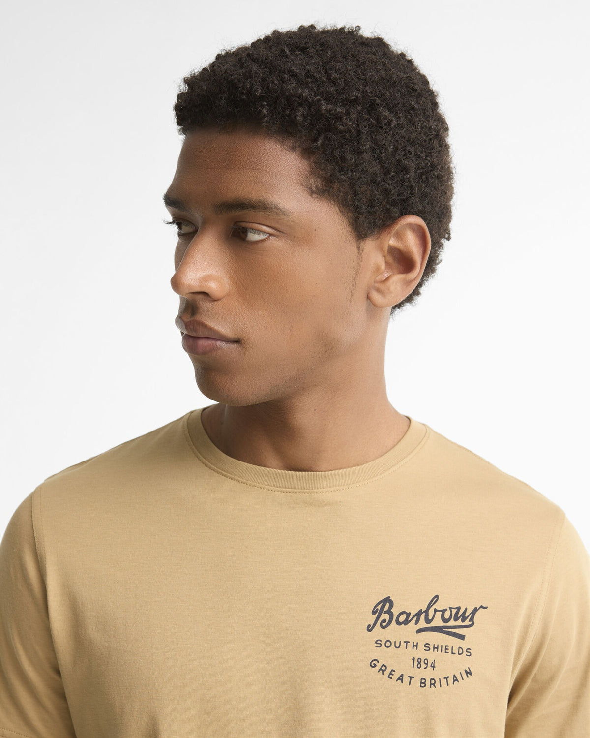 Script Graphic T-Shirt - Stone