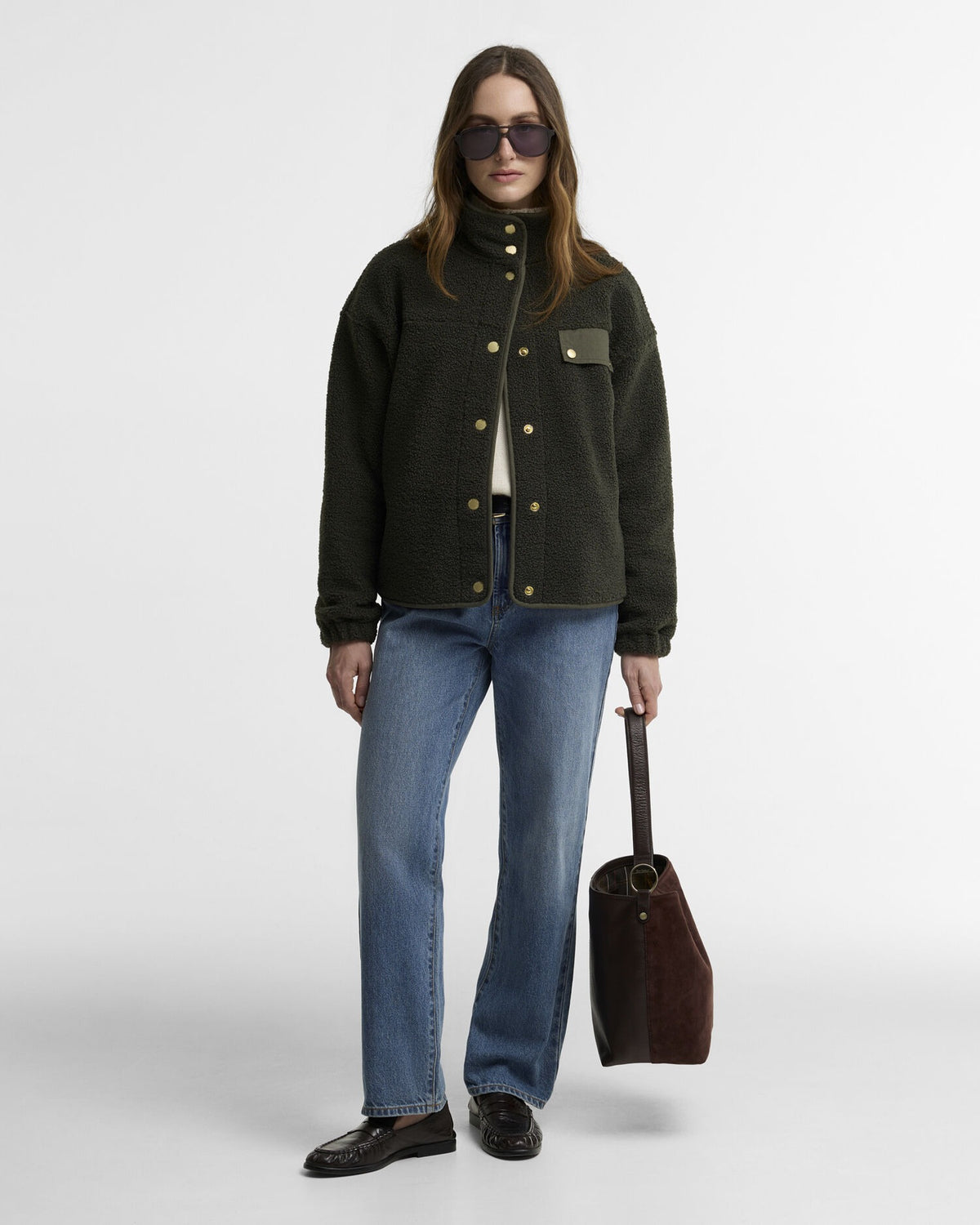 Mabel Fleece Olive