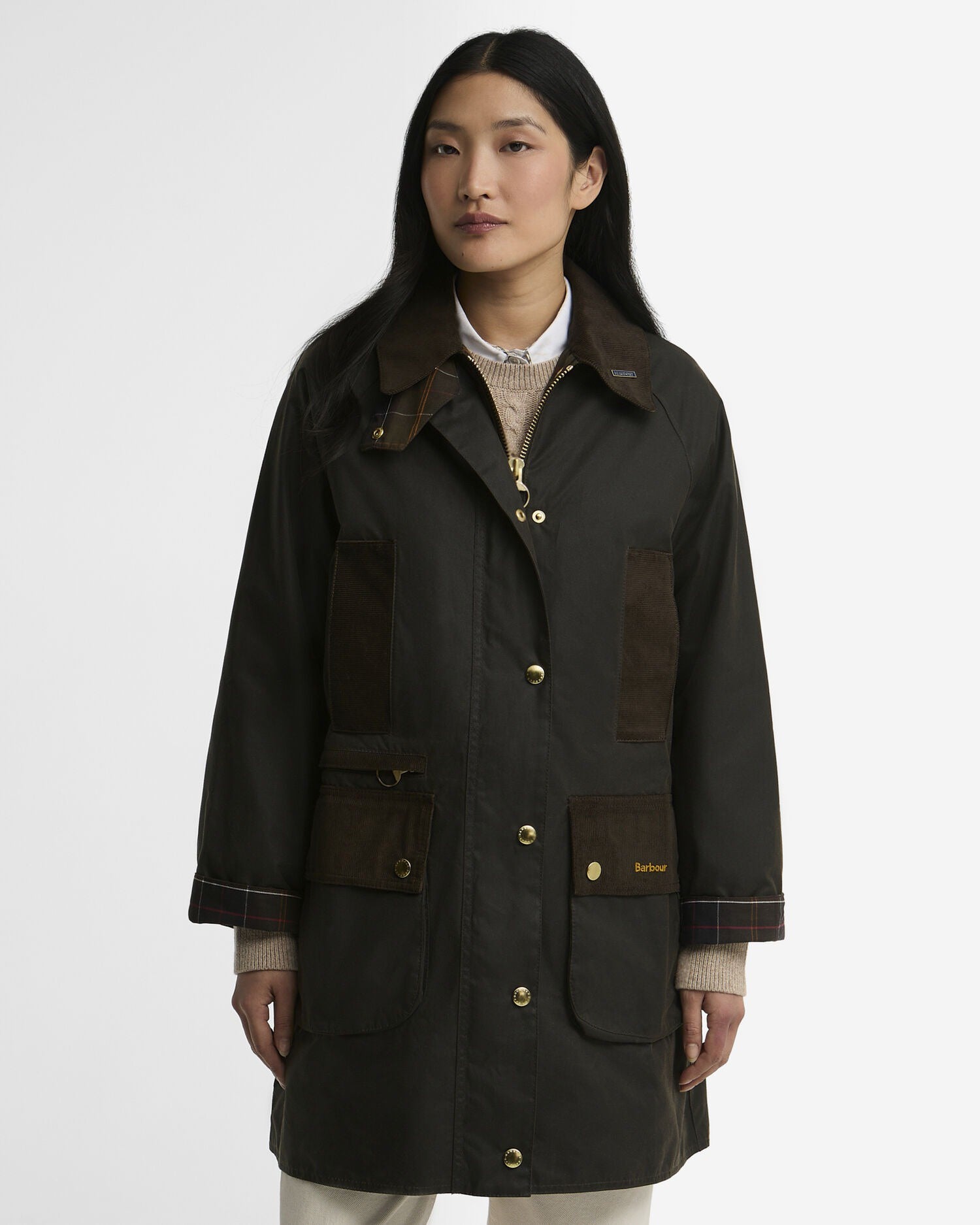 Icons Modern Beaufort Waxed Jacket - Olive/Classic