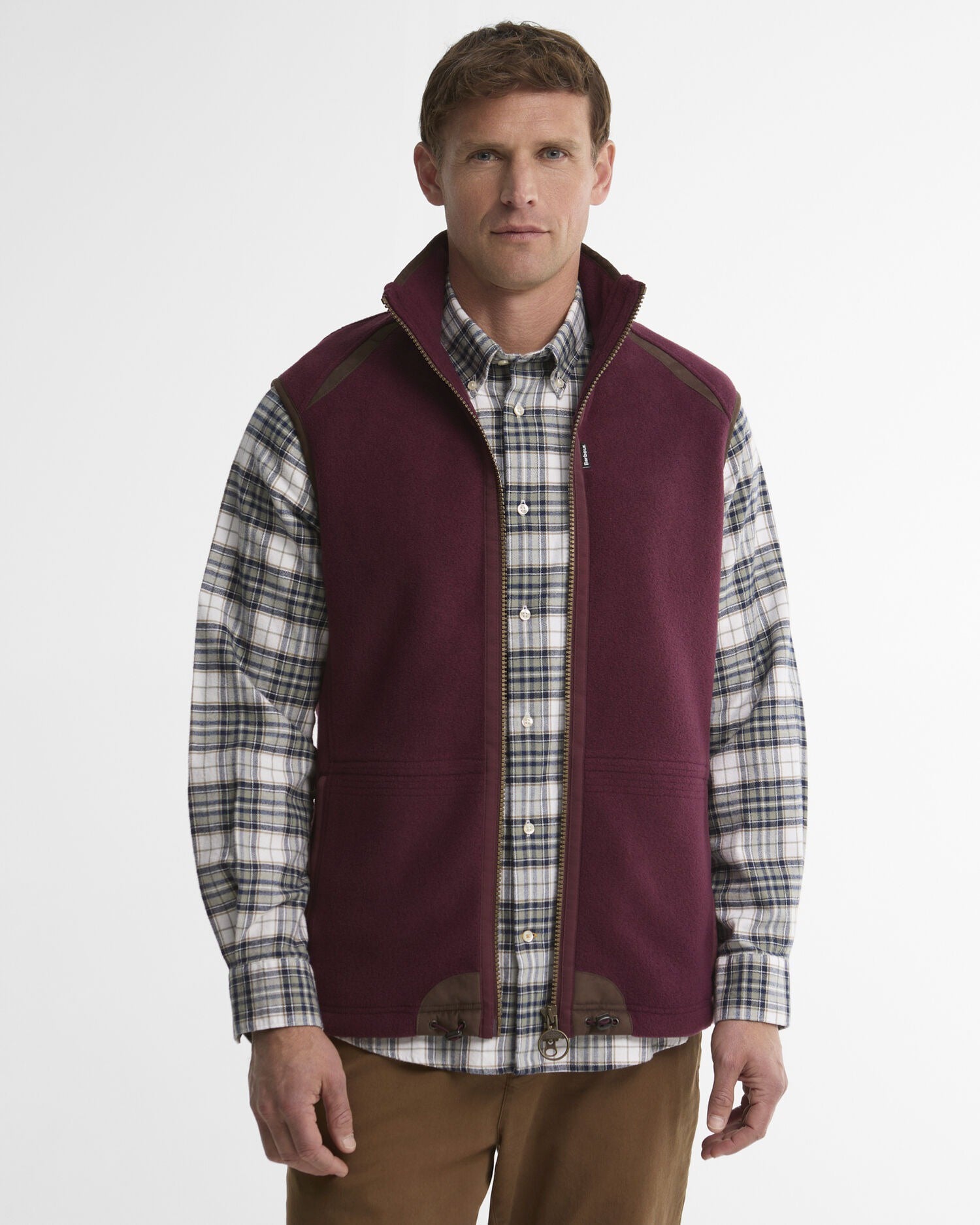 Langdale Fleece Gilet - Dark Bordeaux