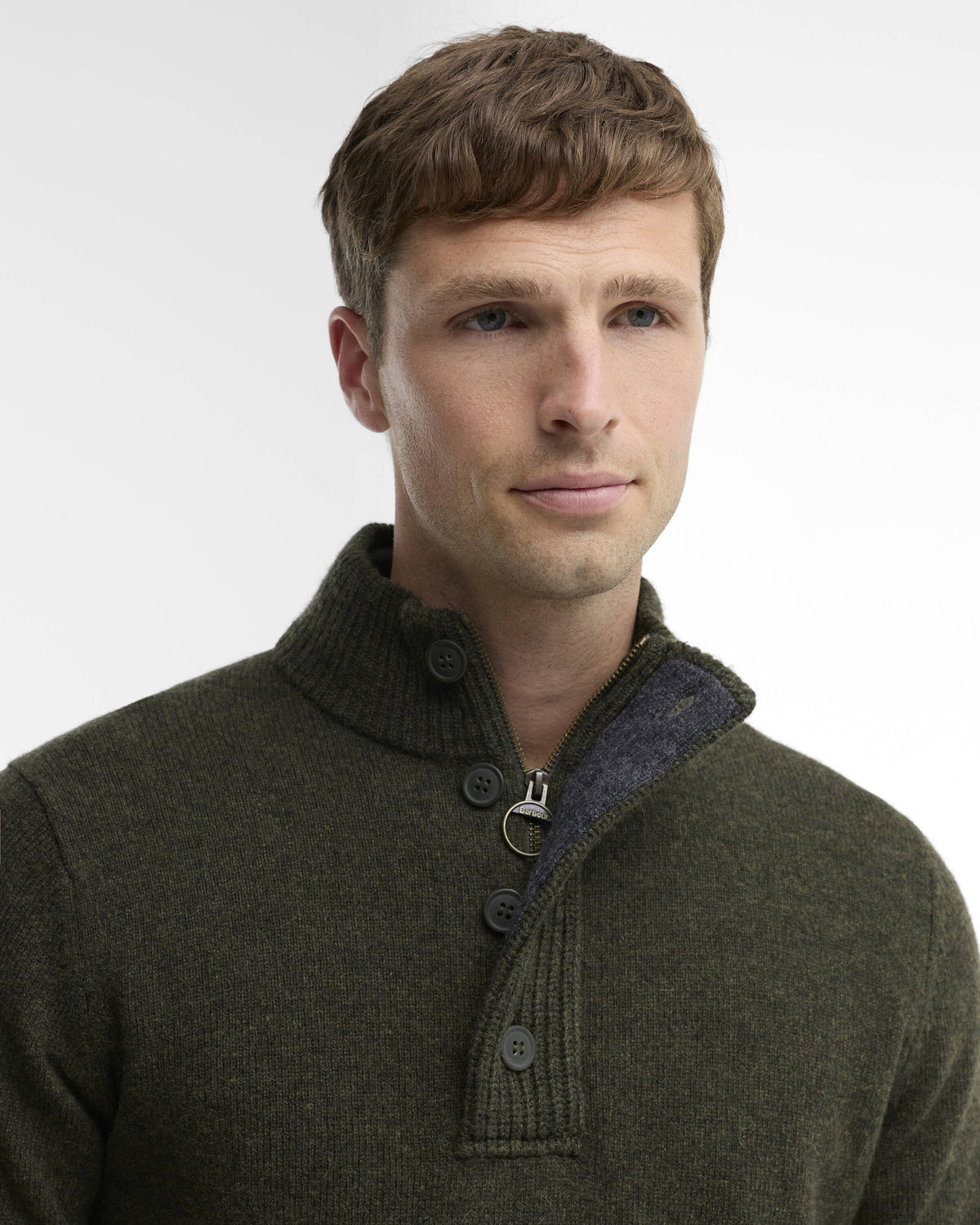 Essential Elbow Patch Jumper - Seaweed