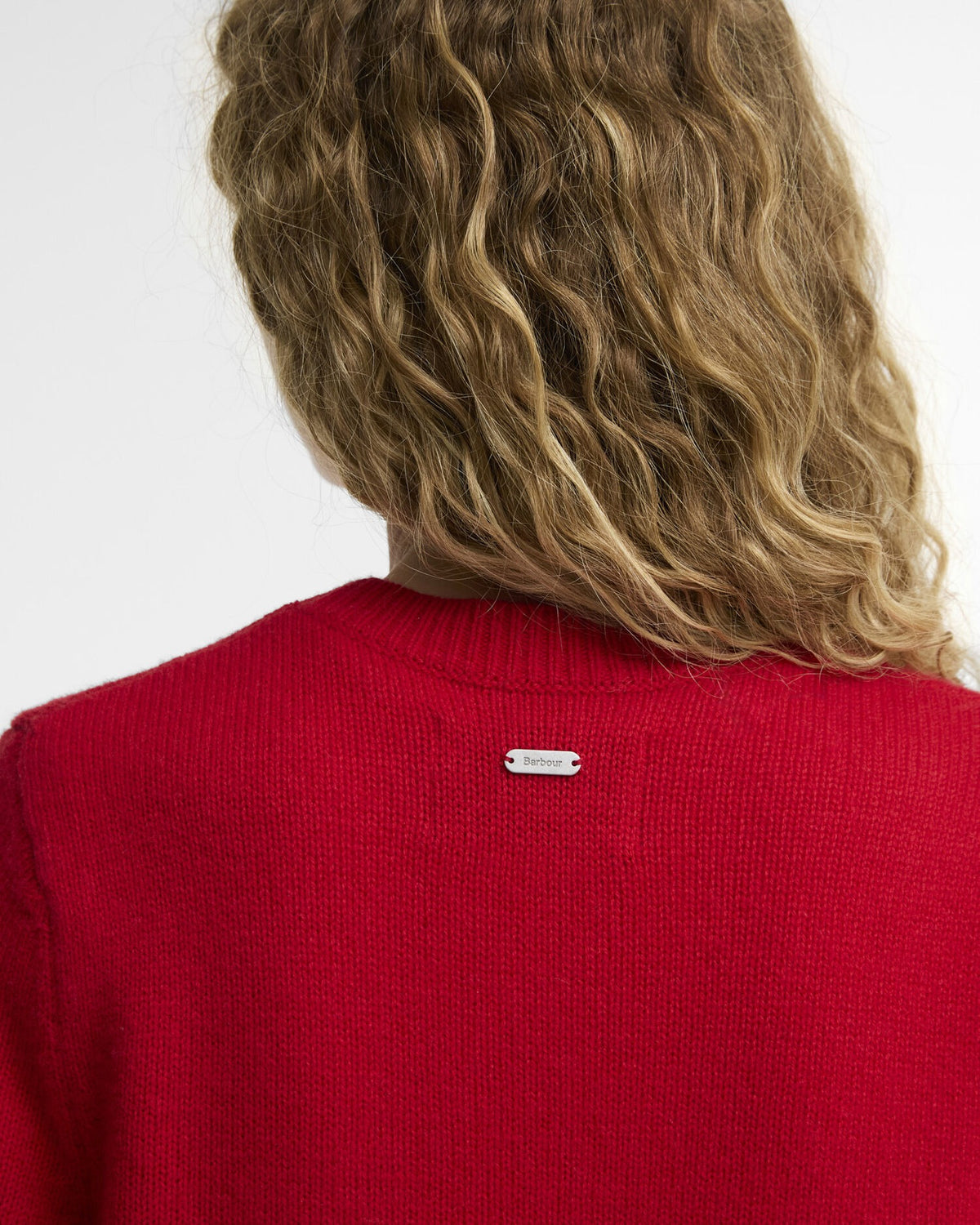 Woodhouse Wool-Cashmere Crew Neck Jumper - Crimson