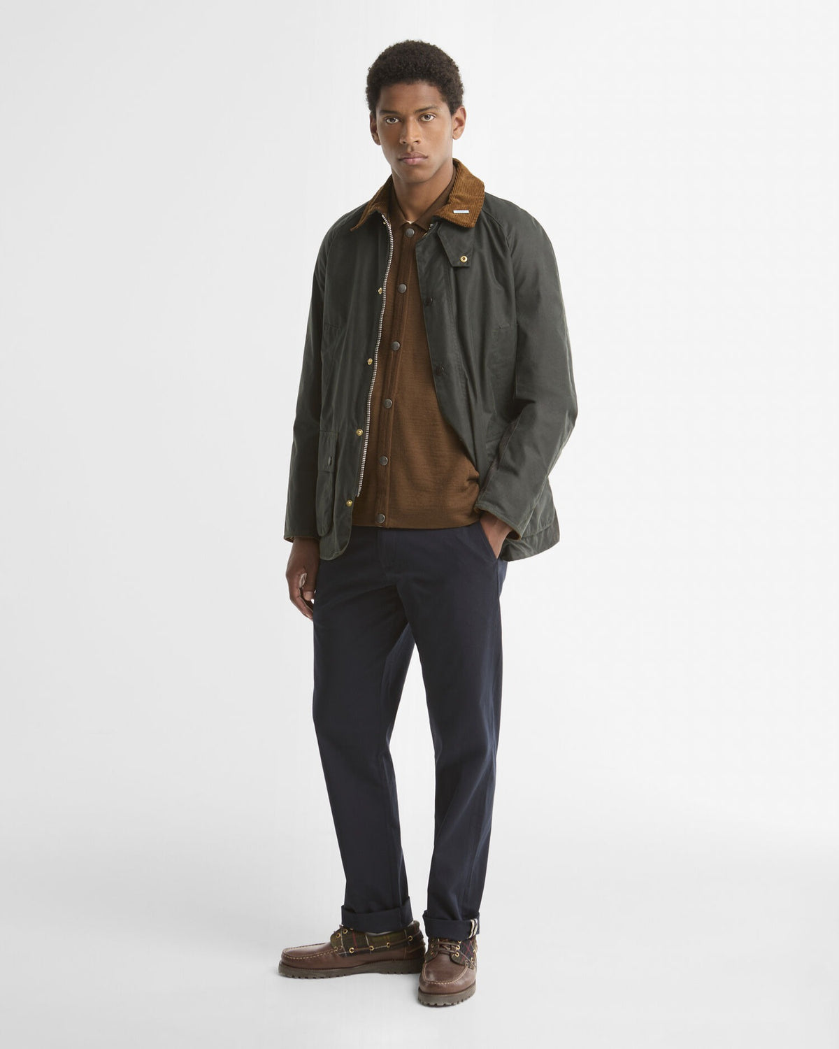 Icons Ashby Waxed Jacket - Sage