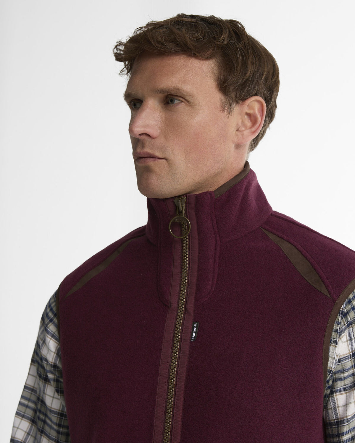 Langdale Fleece Gilet - Dark Bordeaux