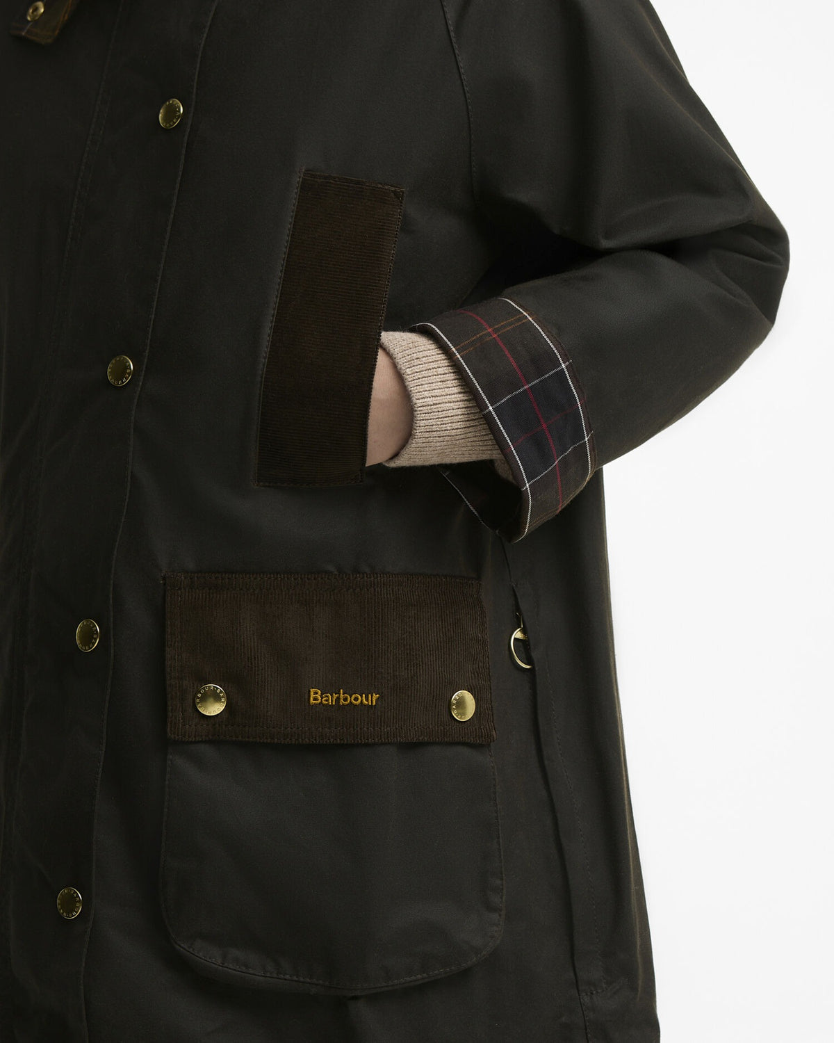 Icons Modern Beaufort Waxed Jacket - Olive/Classic