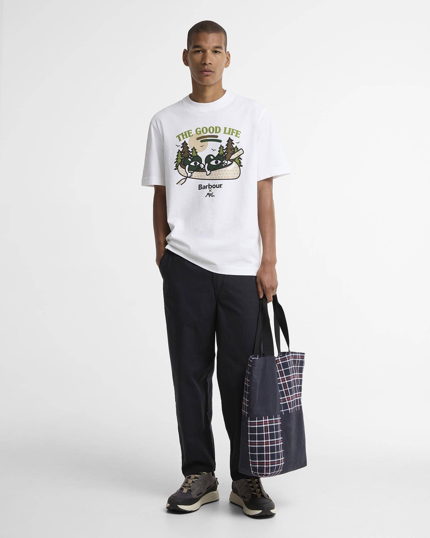 Barbour x Mul Good Life Relaxed T-Shirt White